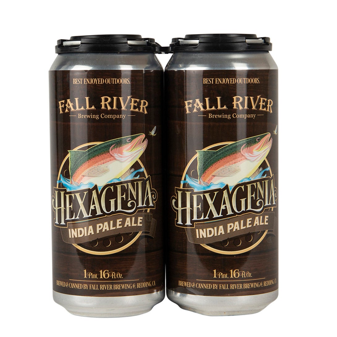 Fall River Brewing Hexagenia IPA, Redding, CA, 4/16 oz - Image 1