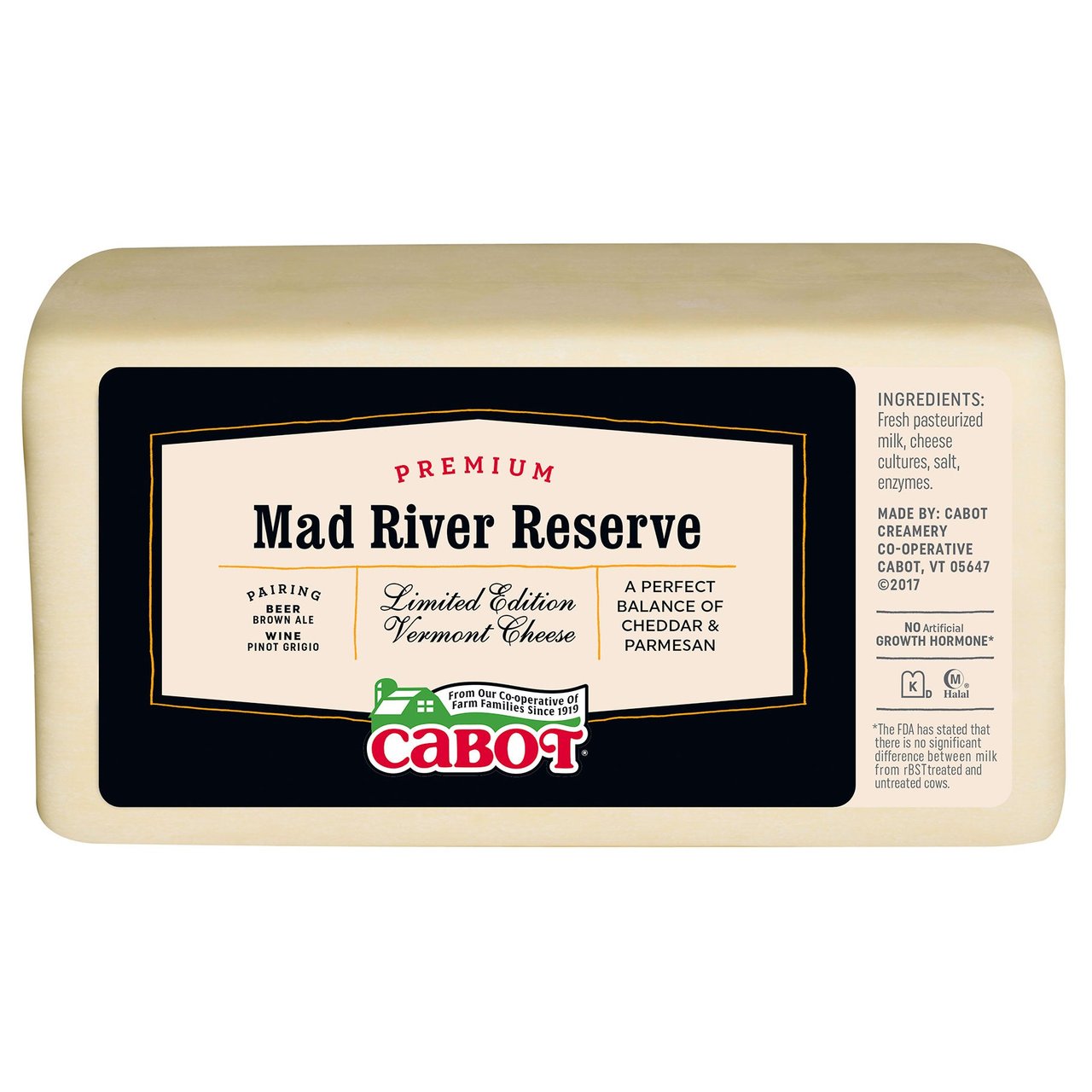 Cabot Mad River Reserve Cheese - Price Per Pound - Image 1