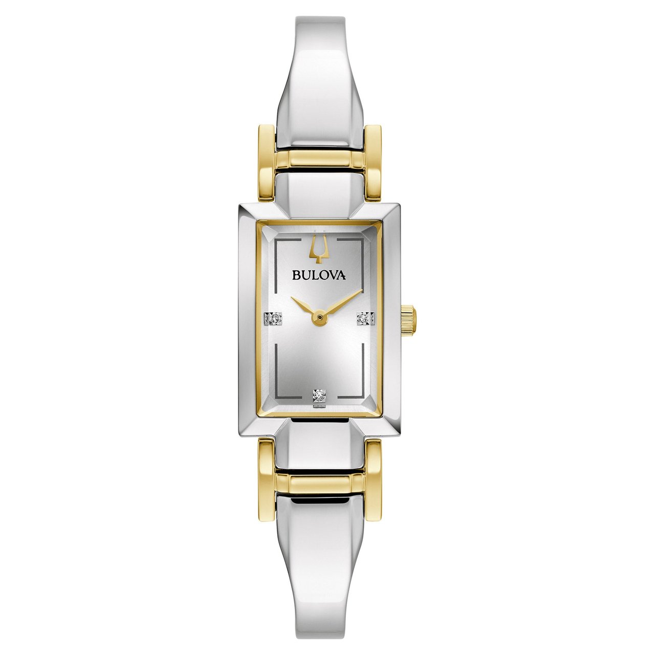 Bulova Classic Diamond Two-Tone Stainless Quartz Women's Watch - Image 1