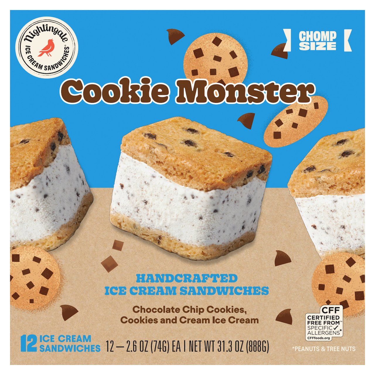 NIGHTINGALE CHOMPS COOKIE MONSTER 12/2.6 FL OZ (.97 QTS) - Image 1