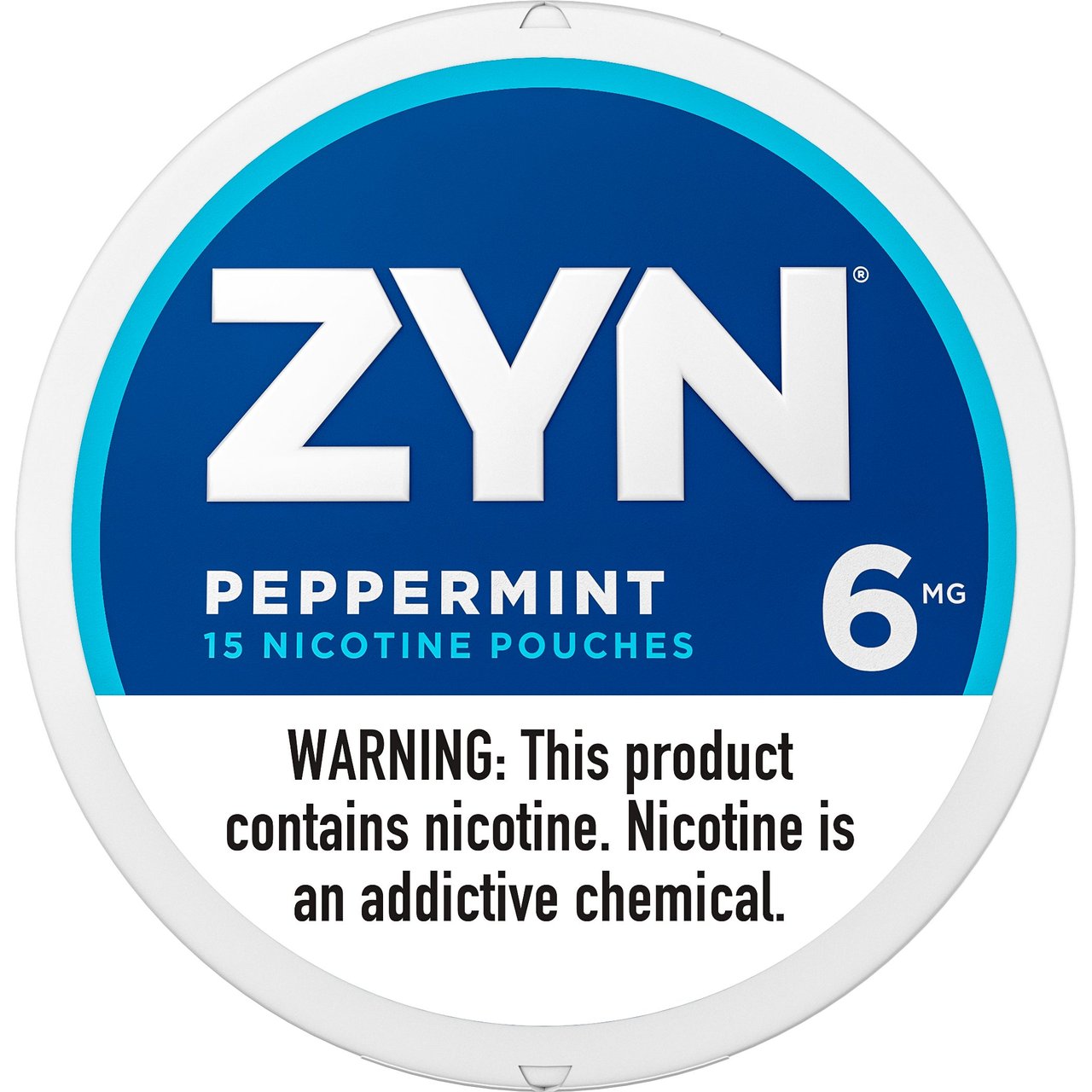 ZYN Peppermint Pouches 6mg 5 Cans - Image 1