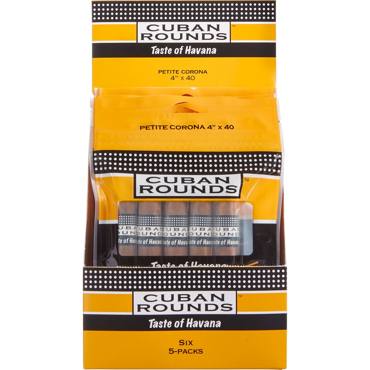 Cuban Rounds Petite Corona Sealed Fresh - 6 Packs of 5 (30 CT) - Image 1