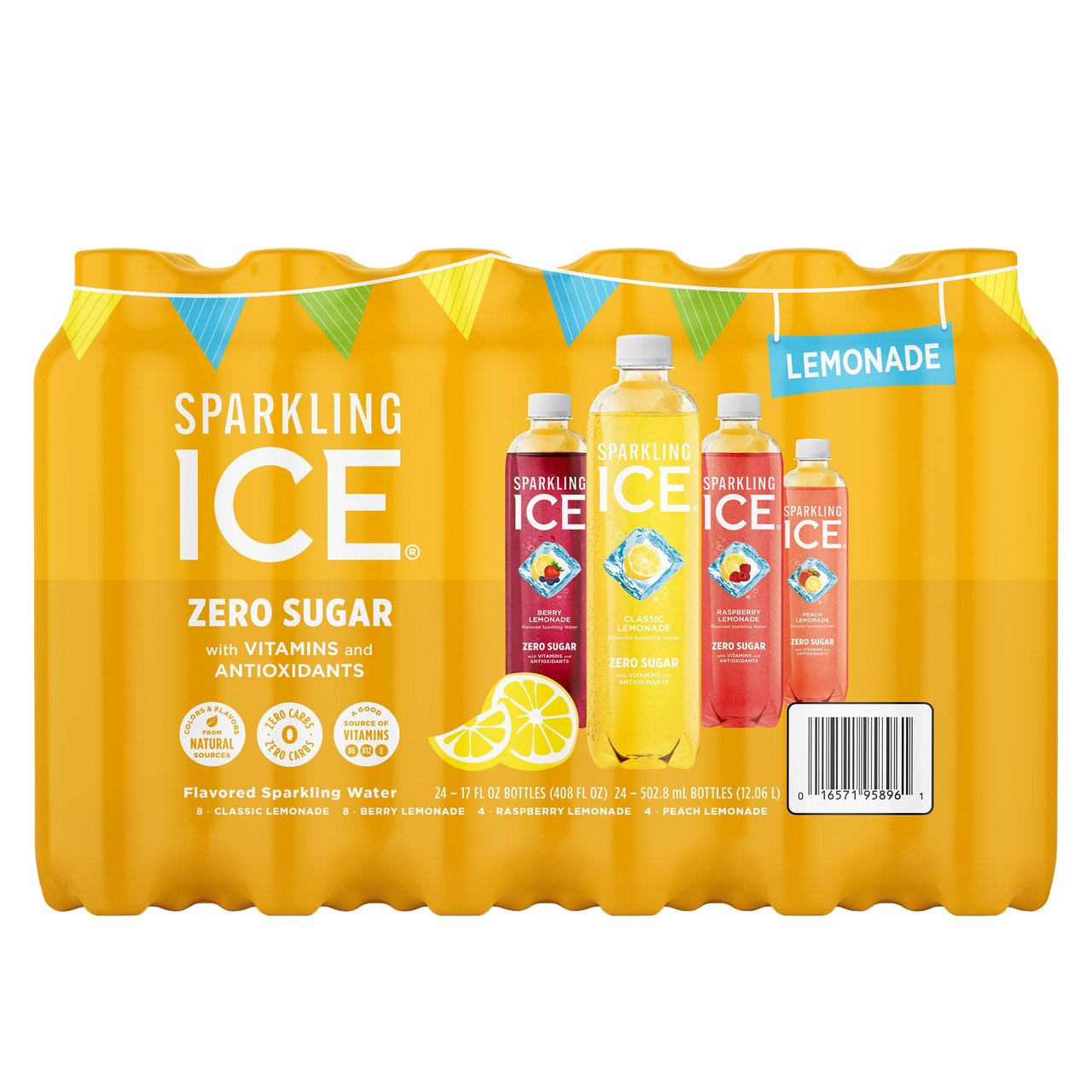 Sparkling Ice Lemonade Zero Sugar 24/17 oz - Image 1