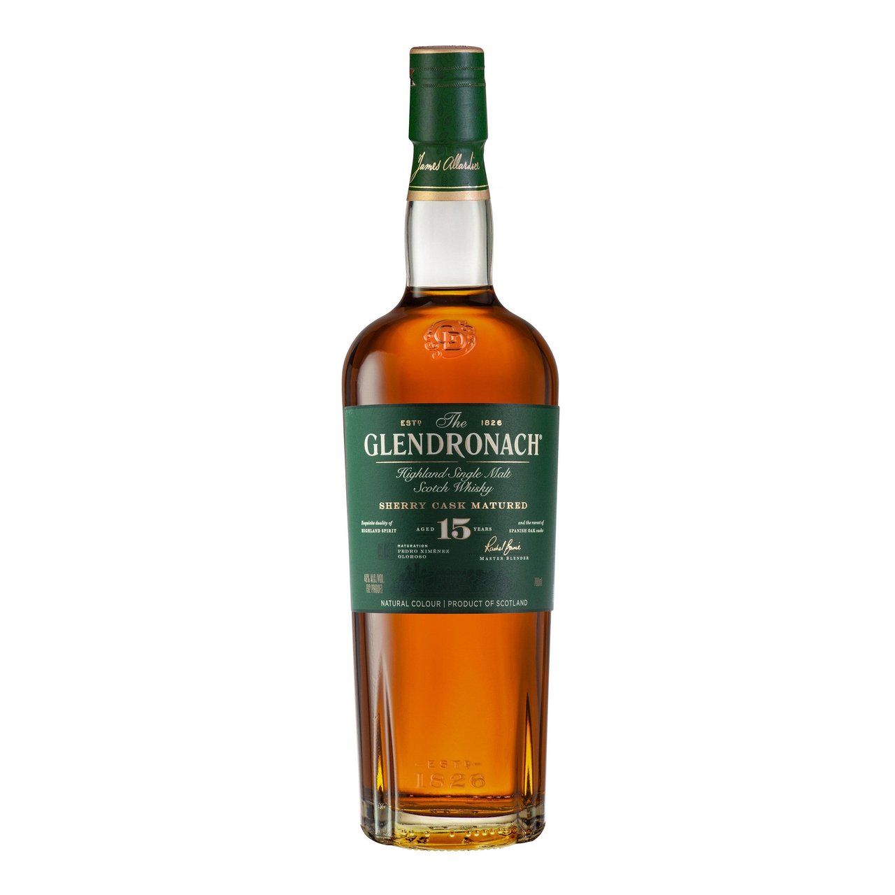 GlenDronach 15 Year Old Highland Single Malt Scotch Whisky 700ml