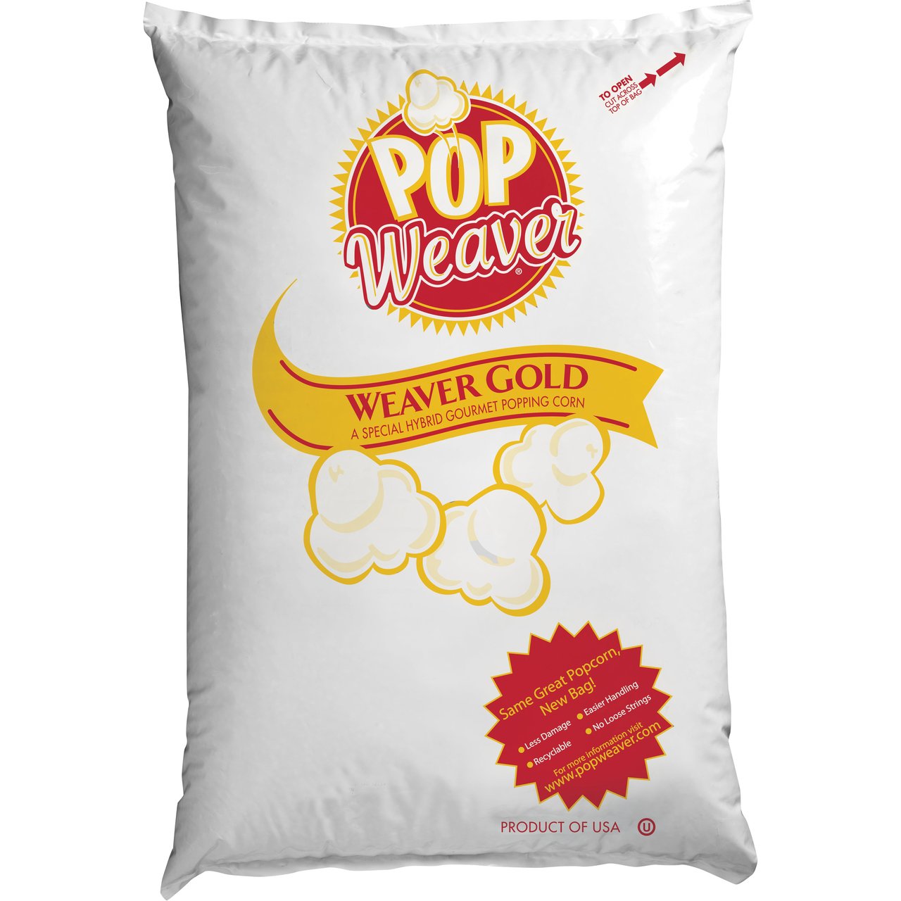 Pop Weaver Gourmet Popping Corn, 50 lb