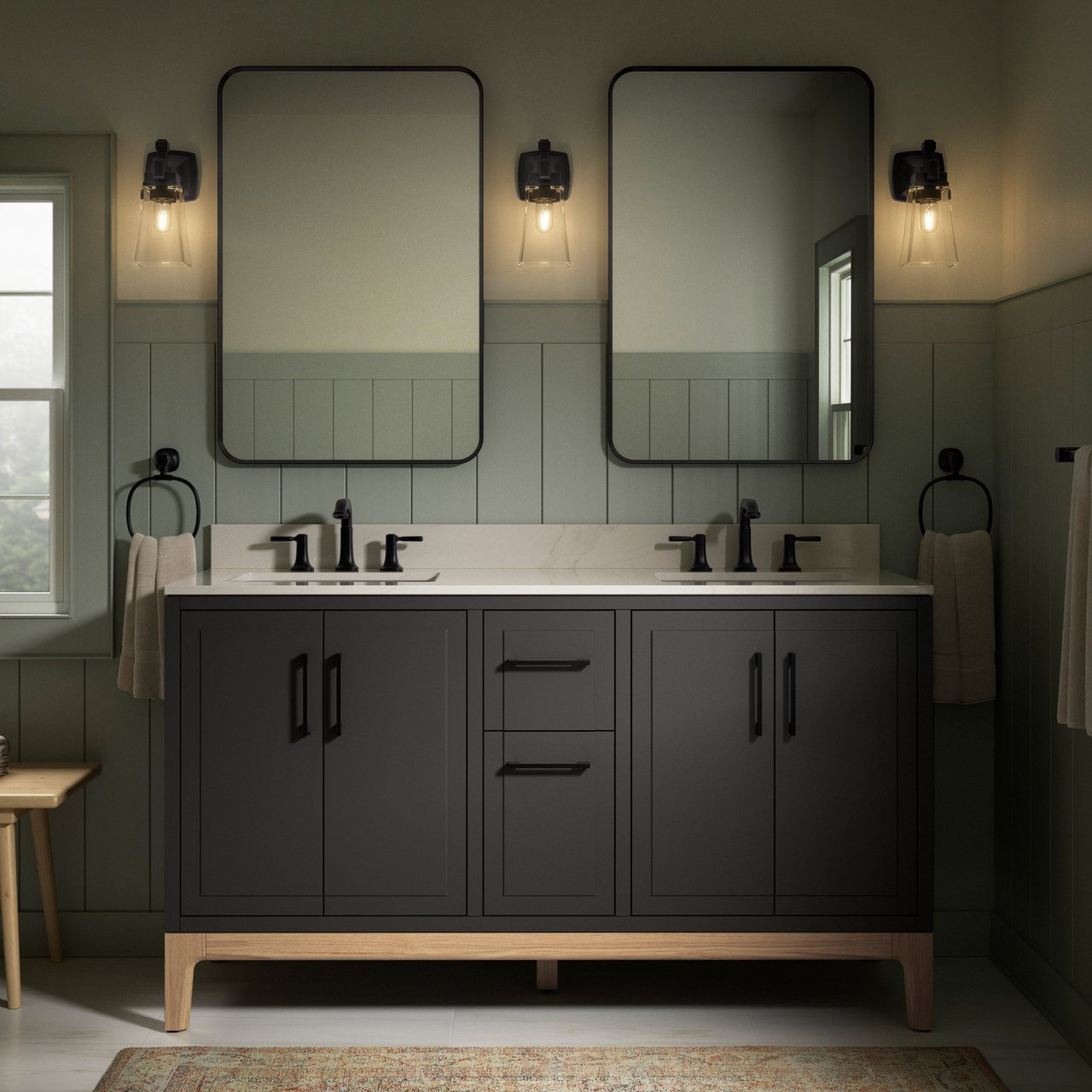 Kohler Tio 60" Vanity Grey