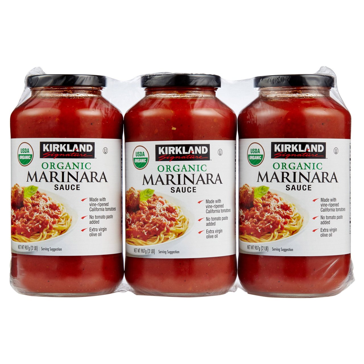 Kirkland Signature Organic Marinara Sauce 3/32 Ounce Jars - Image 1