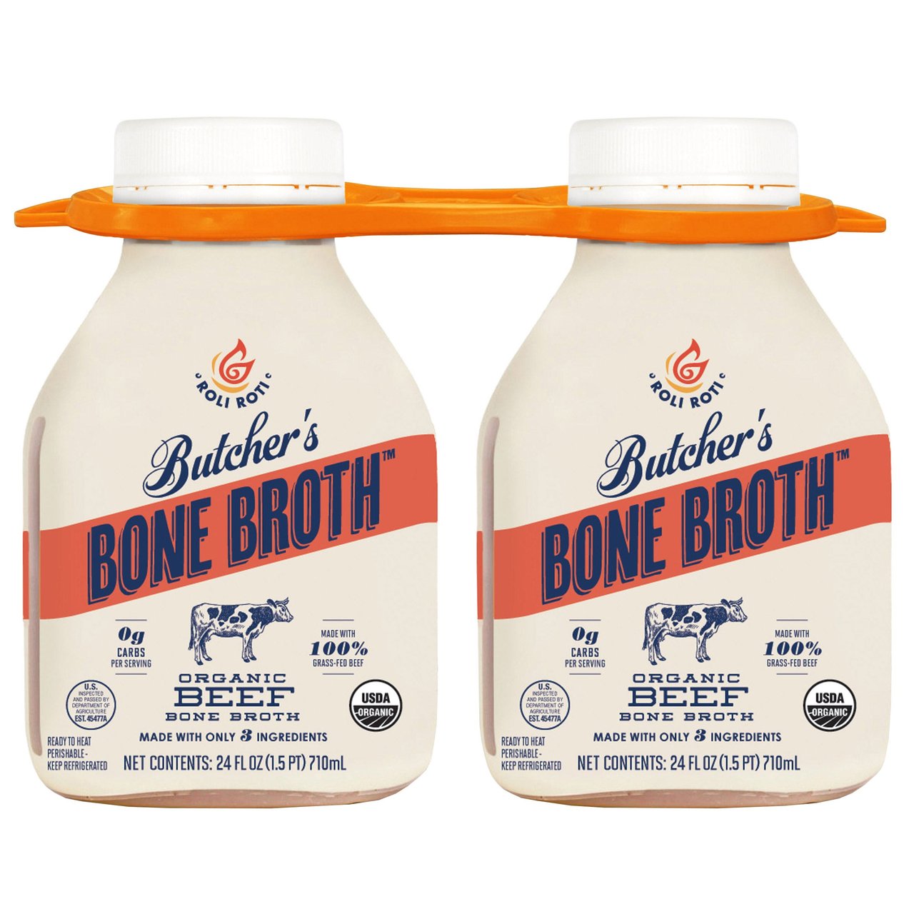 Roli Roti Organic Beef Bone Broth 2/24 oz - Image 1
