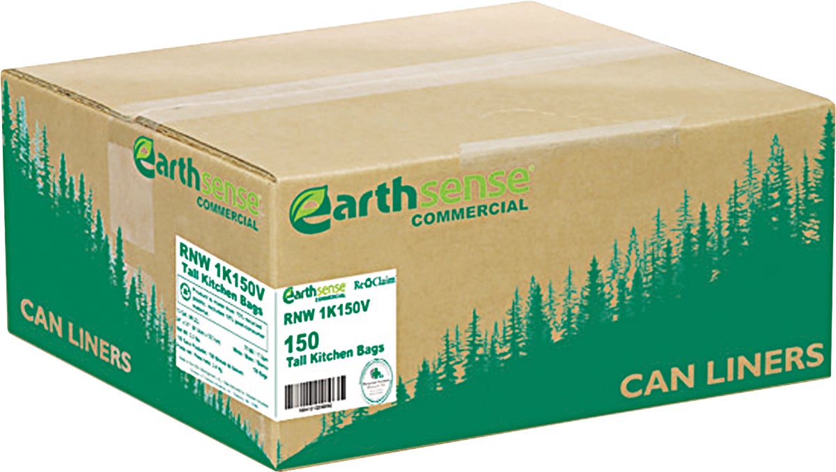 Webster Earthsense Commercial 13 Gallon Recycled Kitchen Bags, 150 CT - Image 1