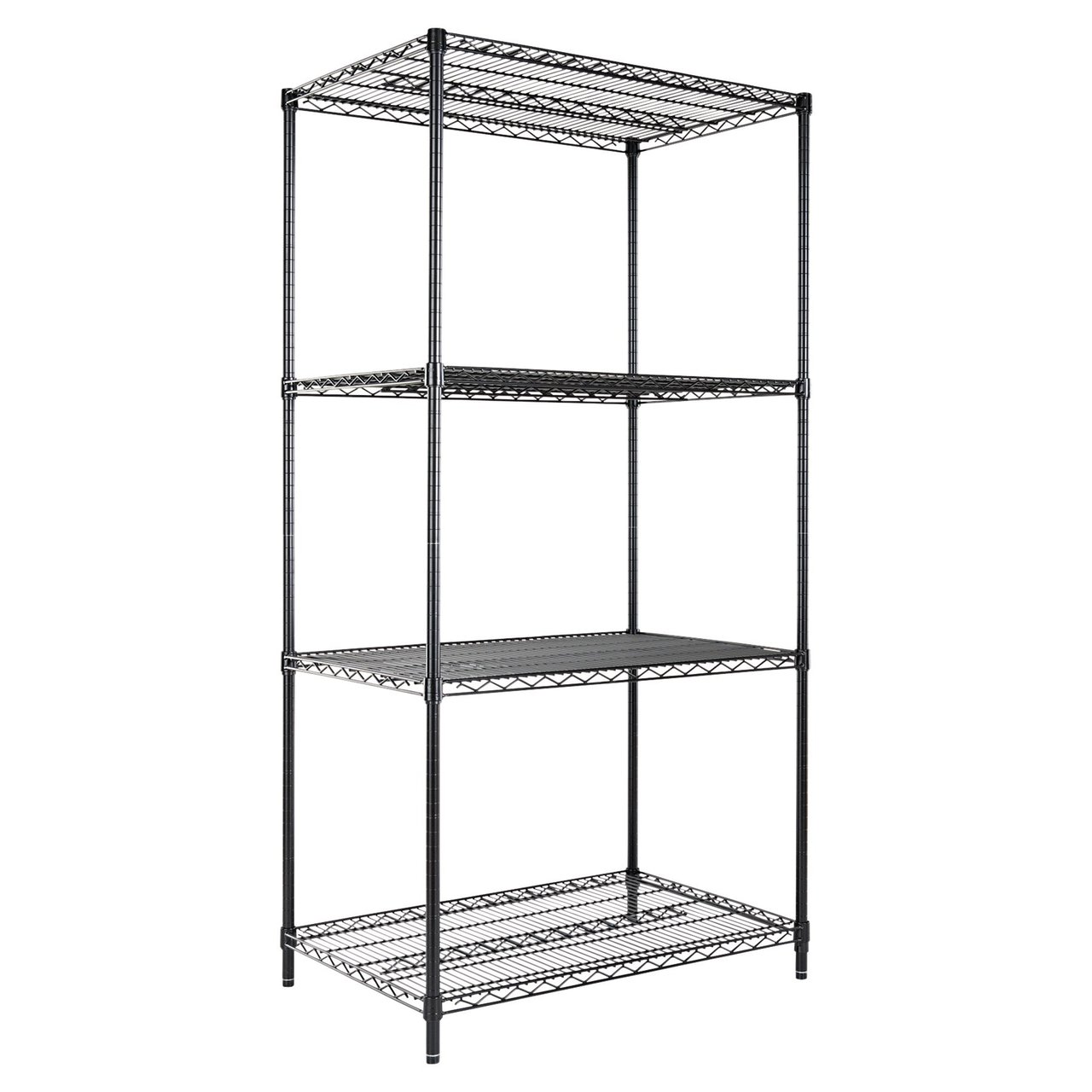 Alera 36x24 Wire Shelving Unit, Black (ALESW503624BL) - Image 1