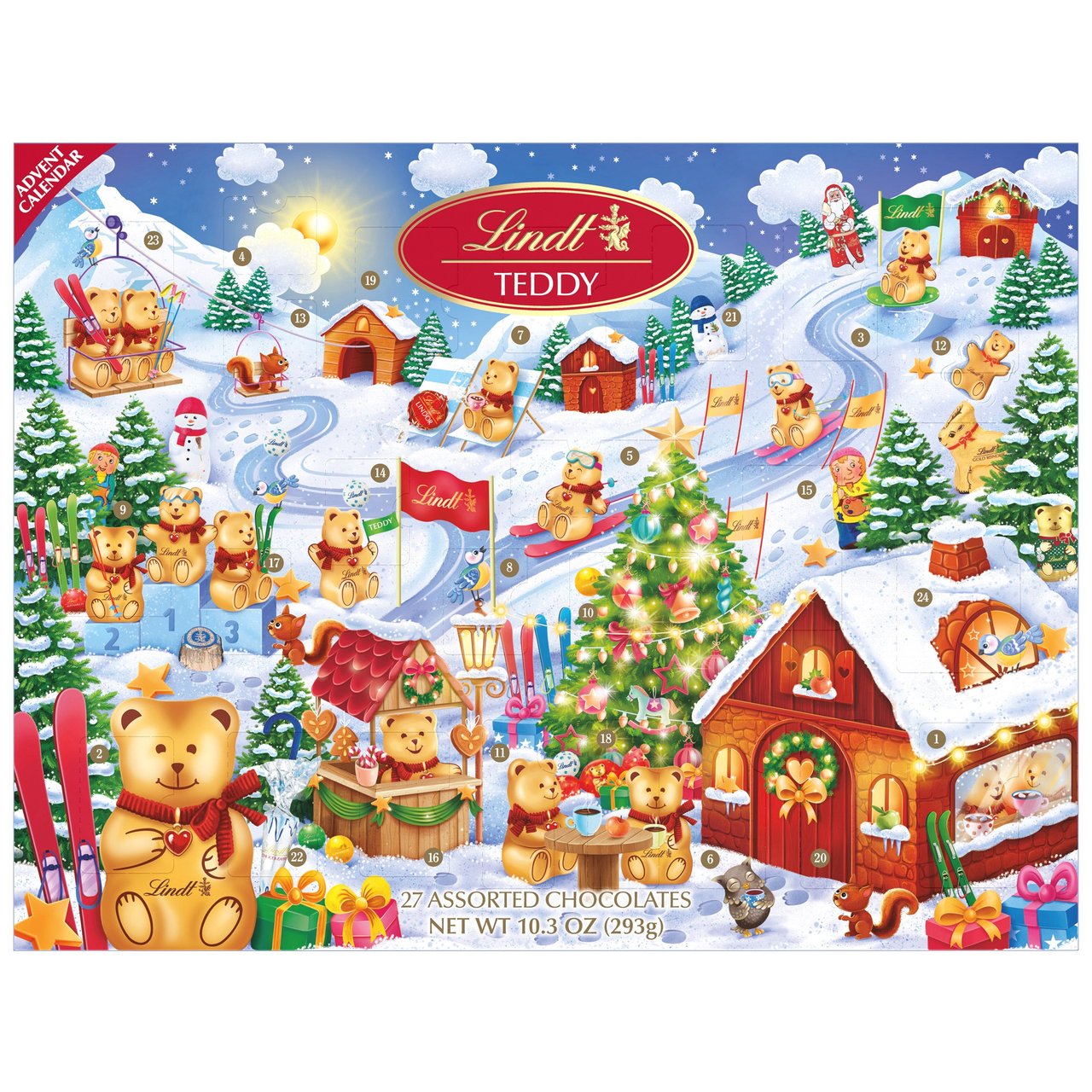 Lindt Advent Calendar 10.2 oz (0.63 lb) - Image 1