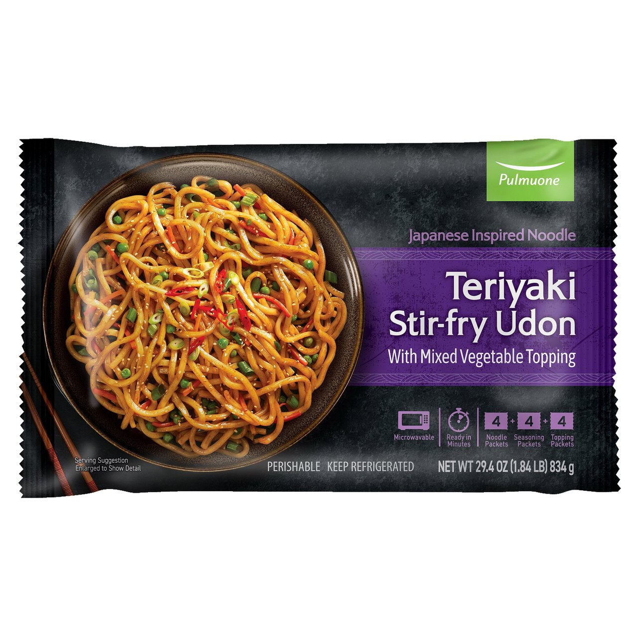 Pulmuone Teriyaki Stir-Fry Udon, 29.4 oz - Image 1