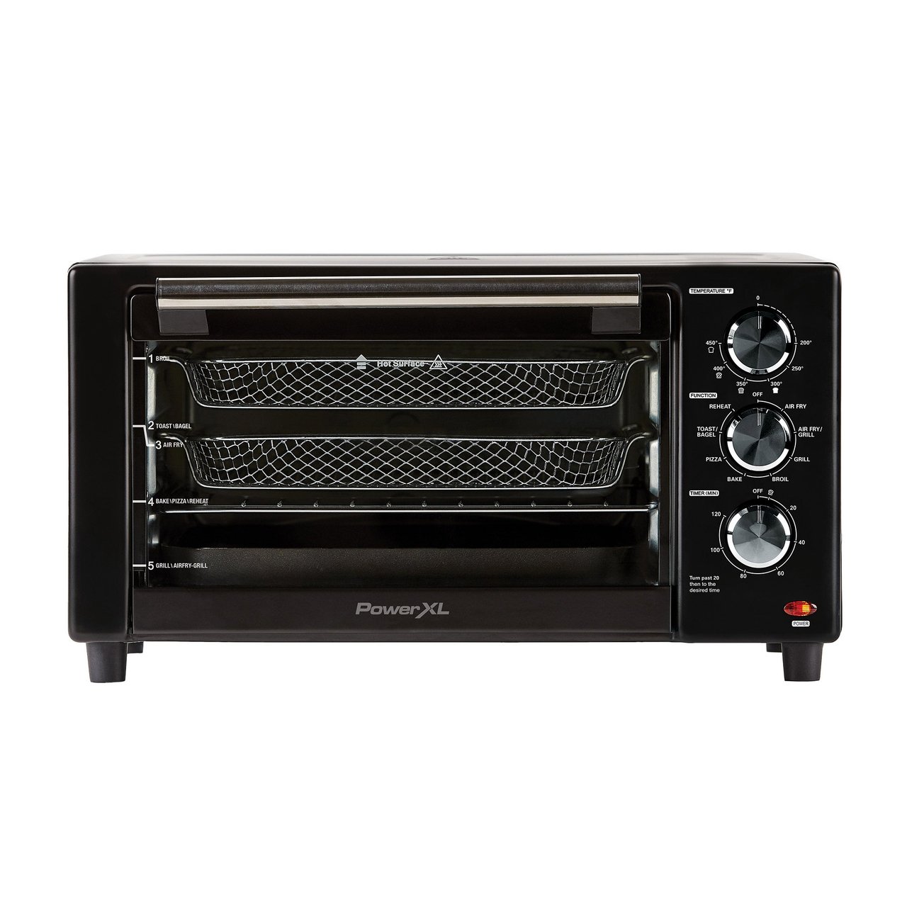 PowerXL 8-in-1 Air Fryer Countertop Oven with Grill Plate - Image 1