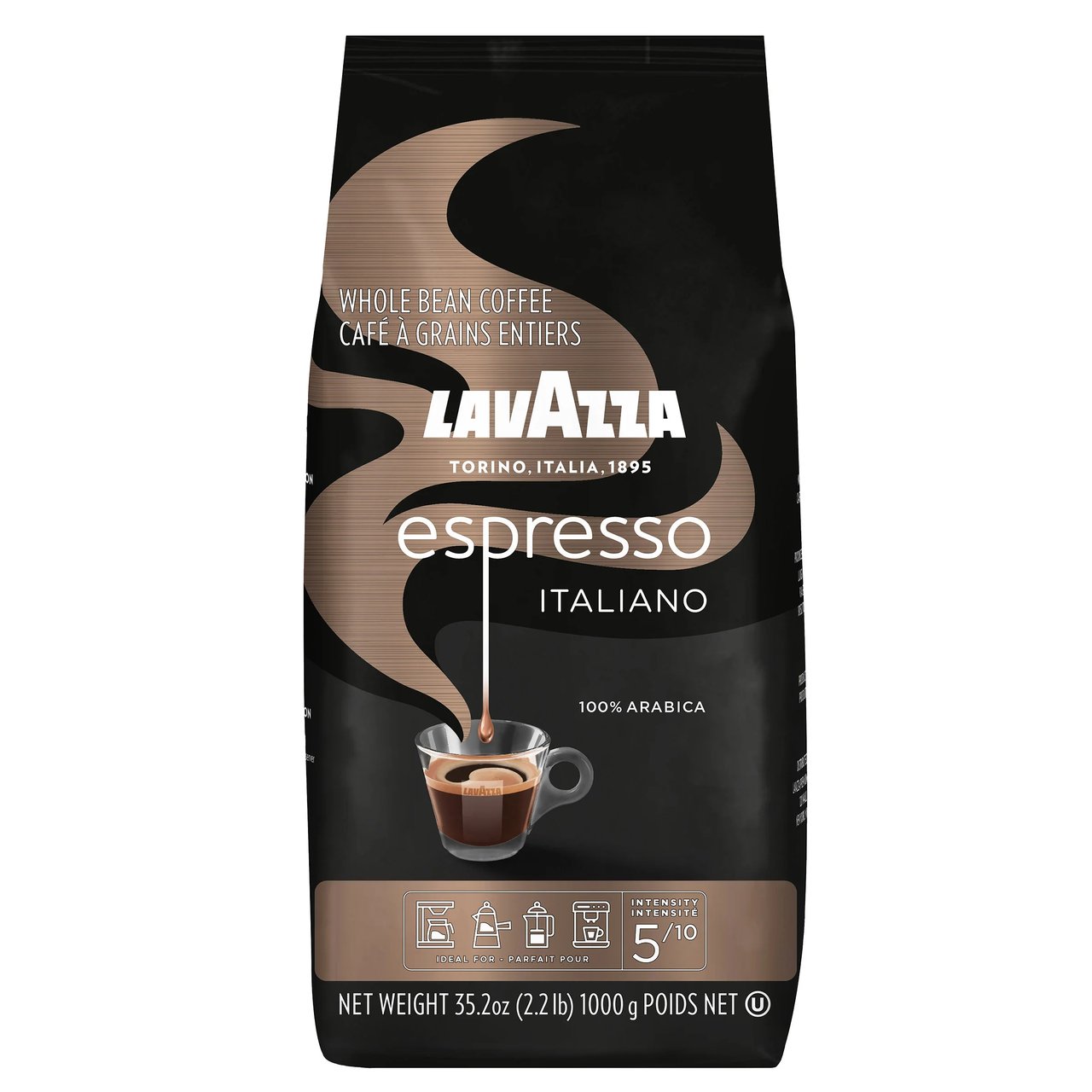 Lavazza Caffè Espresso Italiano Whole Bean Coffee, 35.2 oz (2.2 lbs) - Image 1