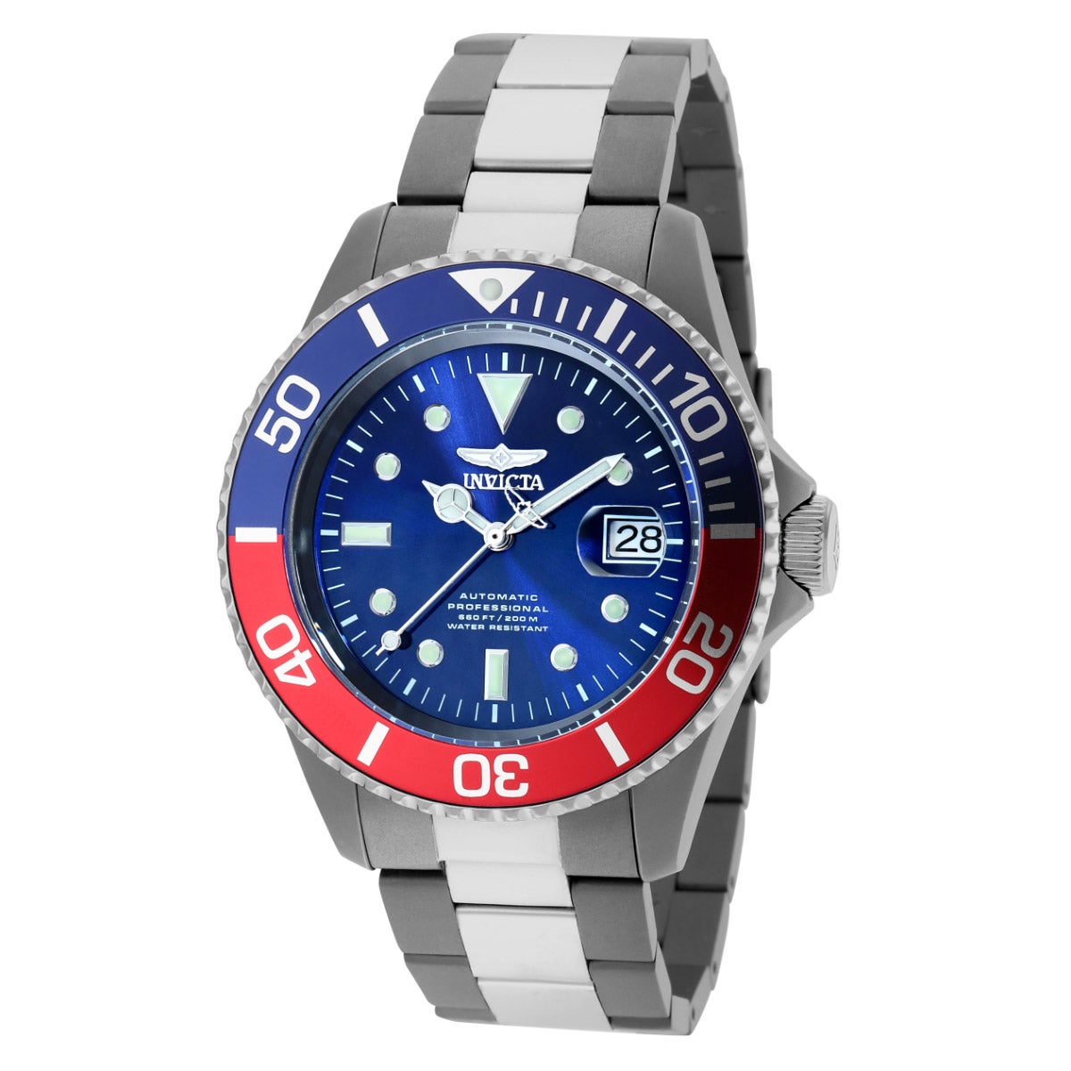 Invicta Pro Diver 45mm Titanium Blue Dial Men's Automatic Watch