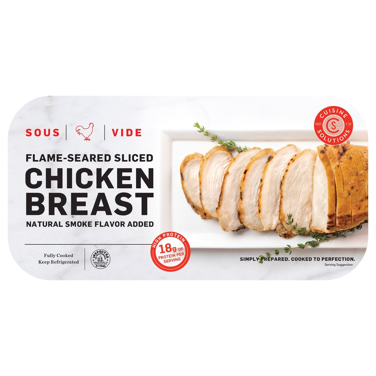 Cuisine Solutions Sliced Chicken Breast Price Per Lb - Image 1