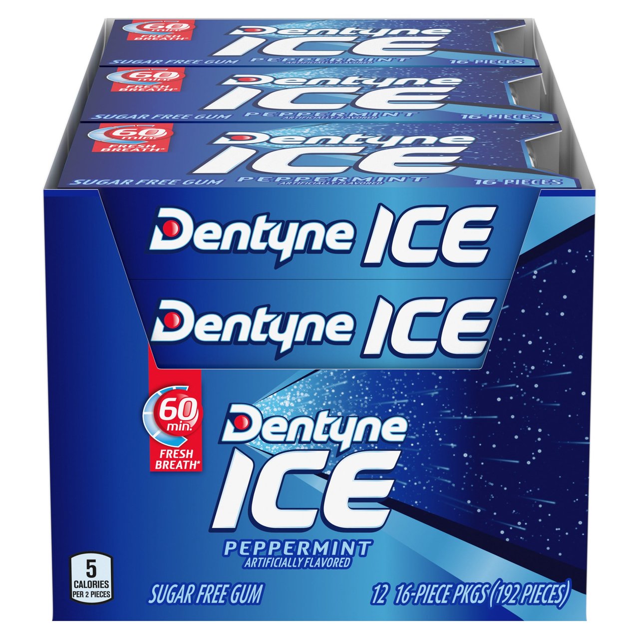 Dentyne Ice Peppermint Sugar-Free Gum, 16 Pieces, 12 ct - Image 1