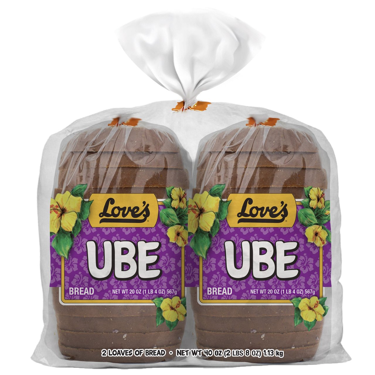 Love's Bakery Ube Sweet Bread Loaves 2 / 20 oz