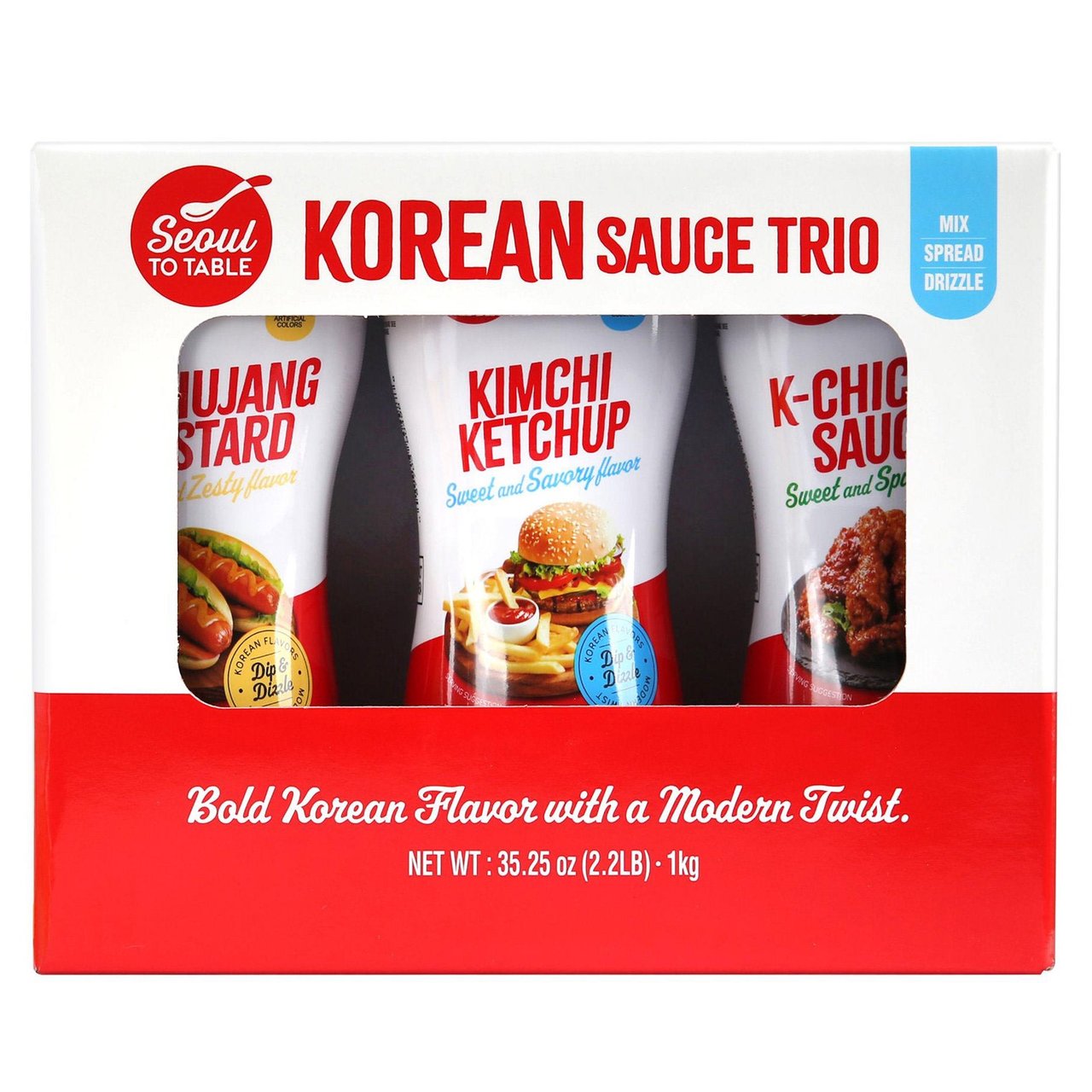 Seoul to Table Korean Sauce Trio, 3-Pack, 35.2 oz - Image 1