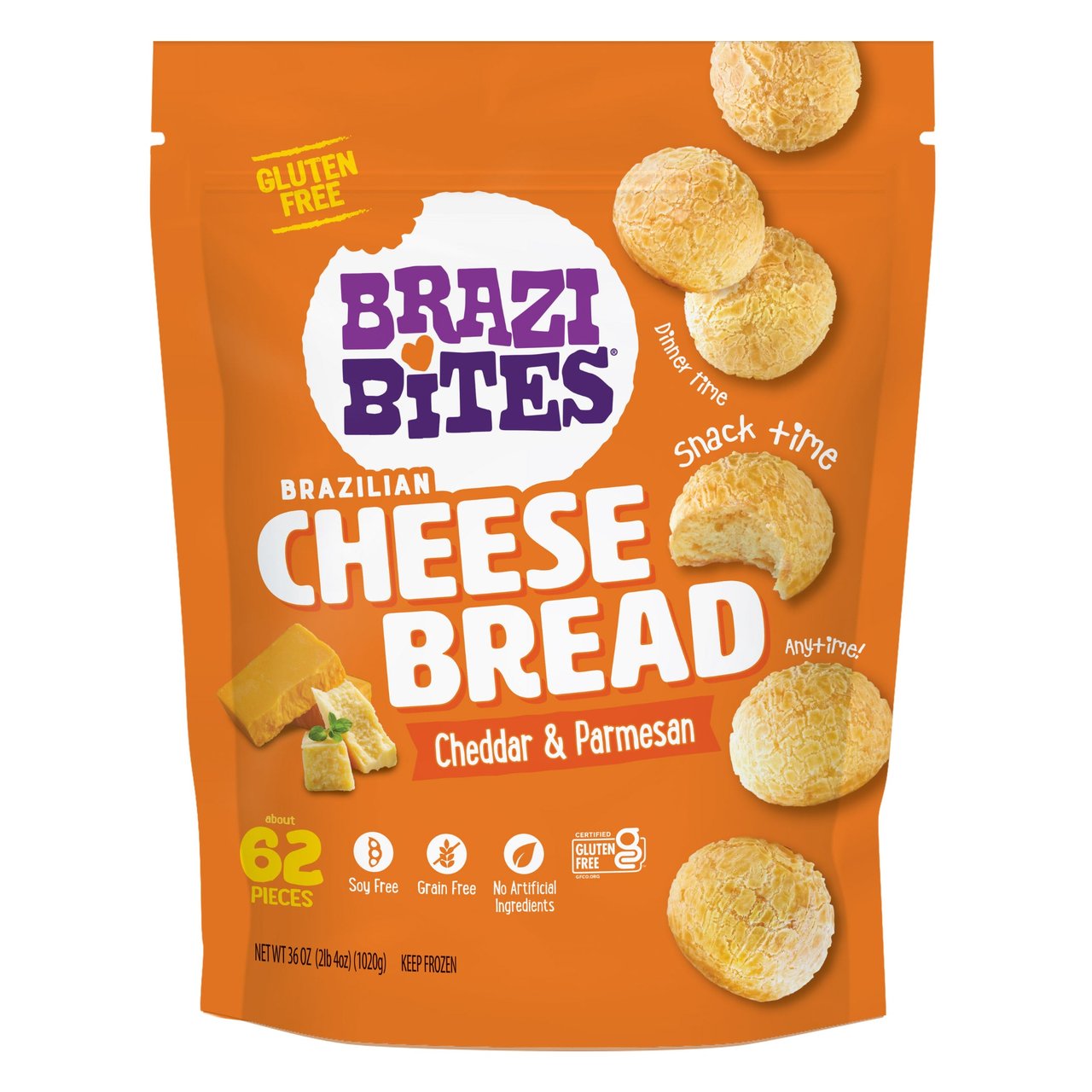 Brazi Bites Cheddar & Parmesan 2.25 Pound Bag - Image 1