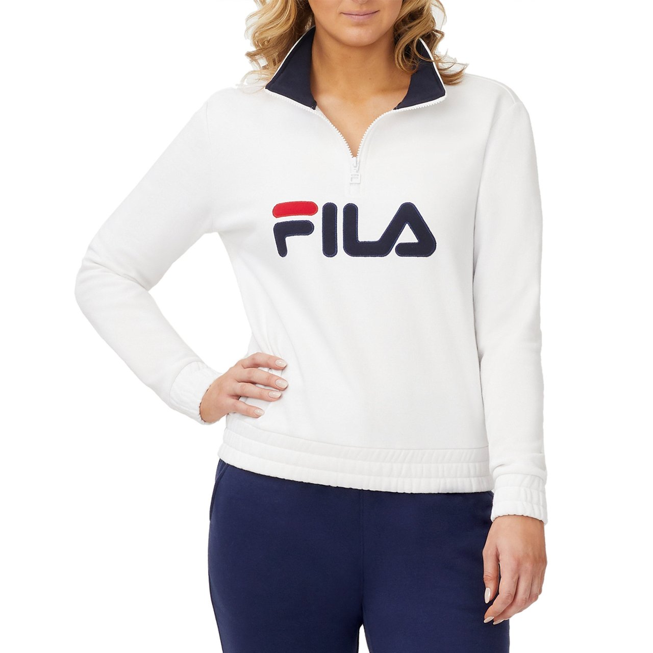 Fila Ladies' 1/4 Zip Fleece Pullover - Image 1