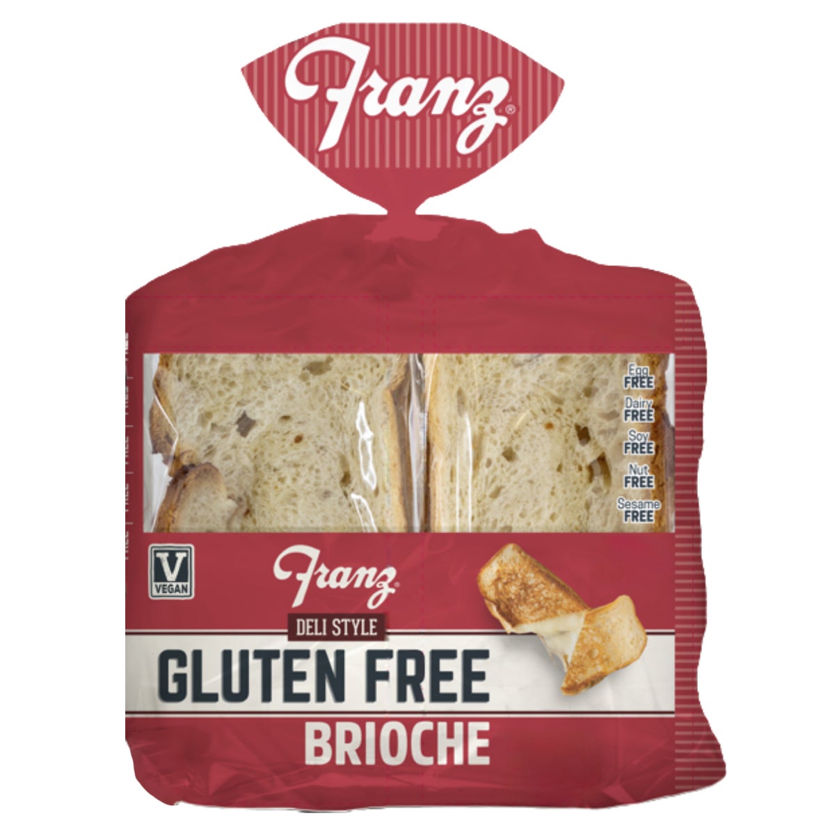 Franz Gluten Free Deli Style Brioche Bread, 2-Pack (2 x 14 oz) - Image 1