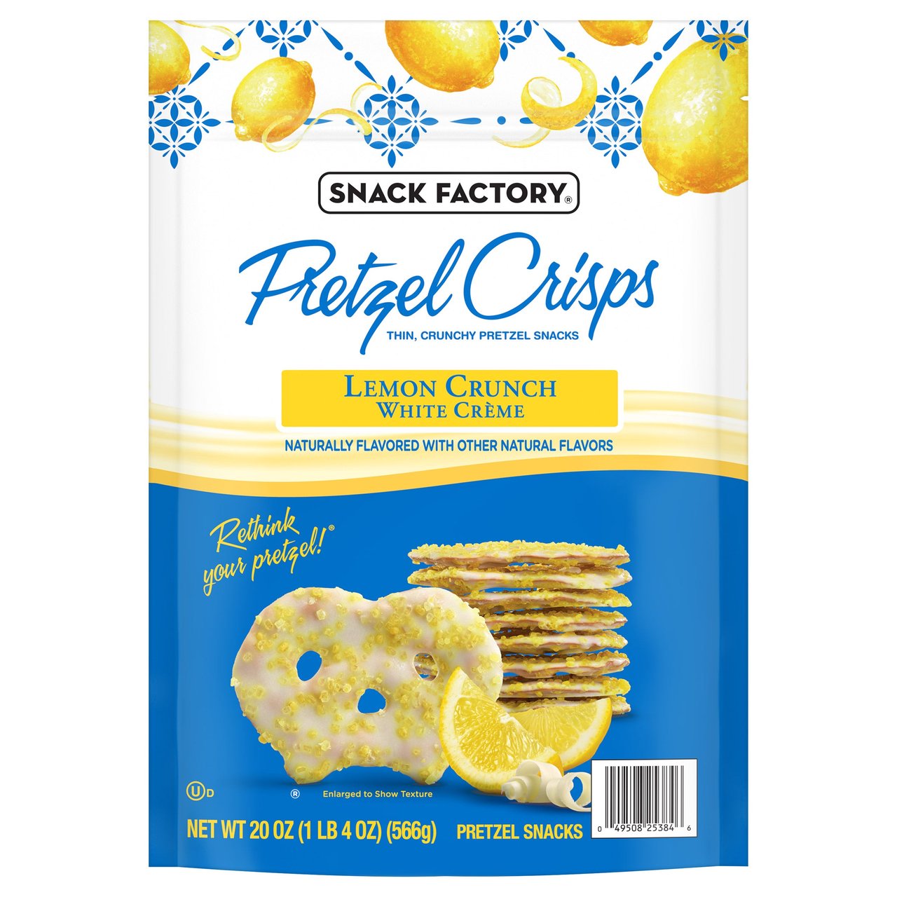 Snack Factory Lemon Crunch White Crème Pretzel Crisps 20 oz - Image 1