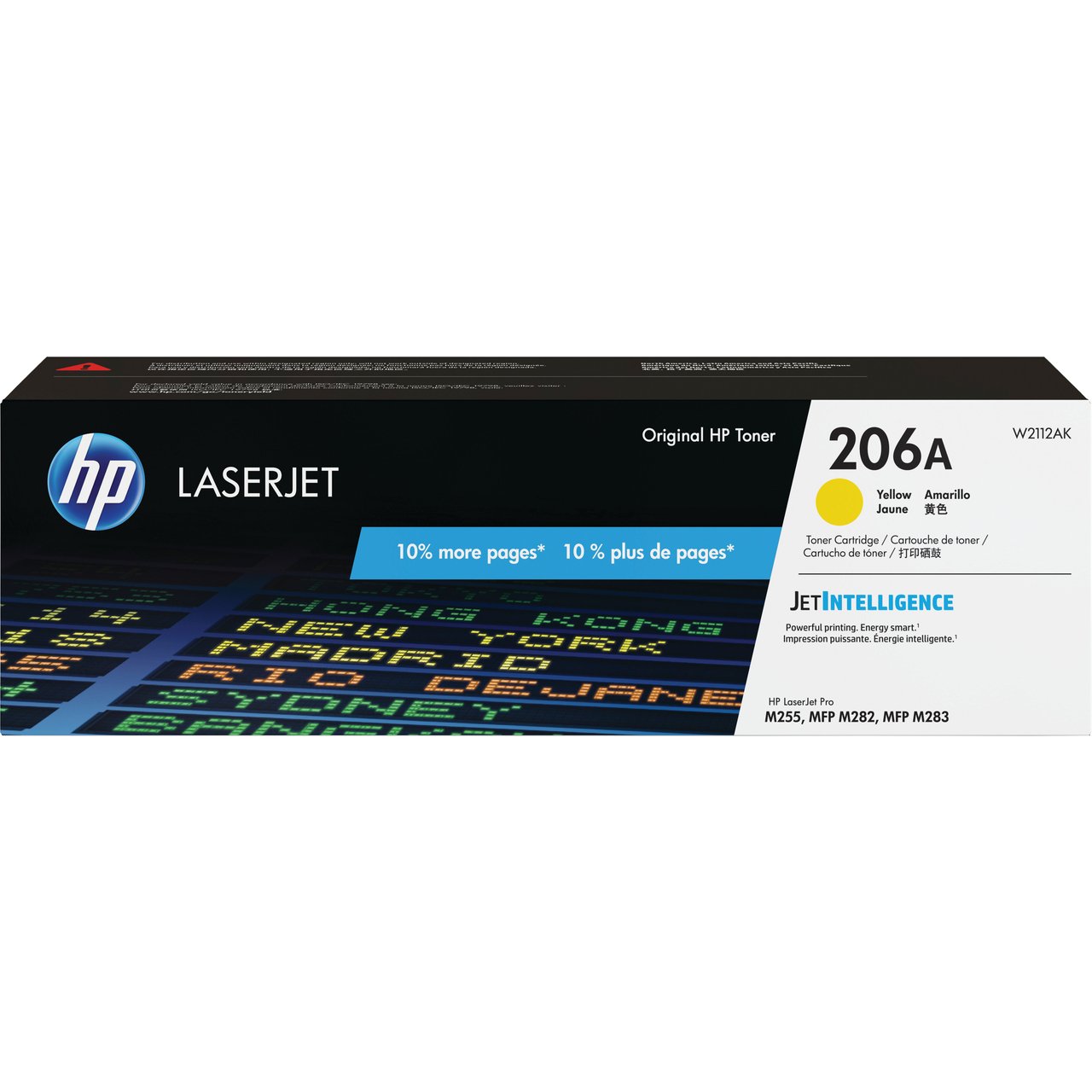 HP 206A Toner Cartridge - Yellow (W2112A) 10% More