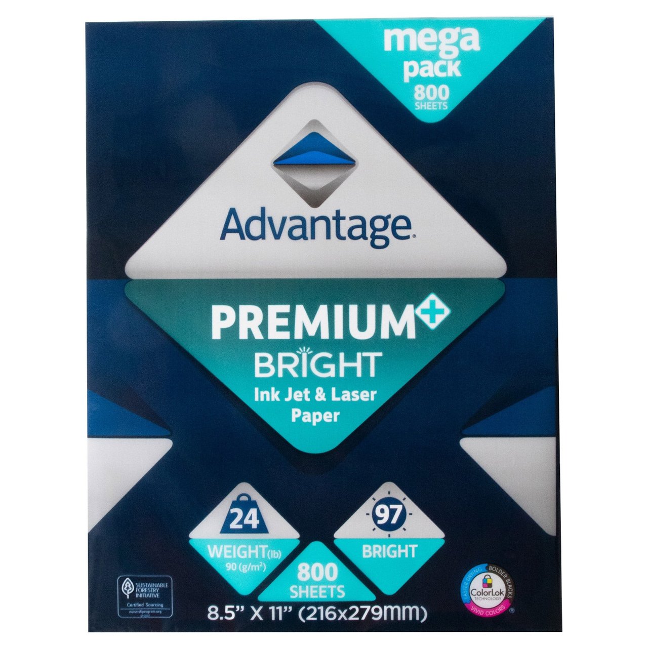 Advantage Multi-Purpose Paper 8.5" x 11" 800 Sheets - Image 1