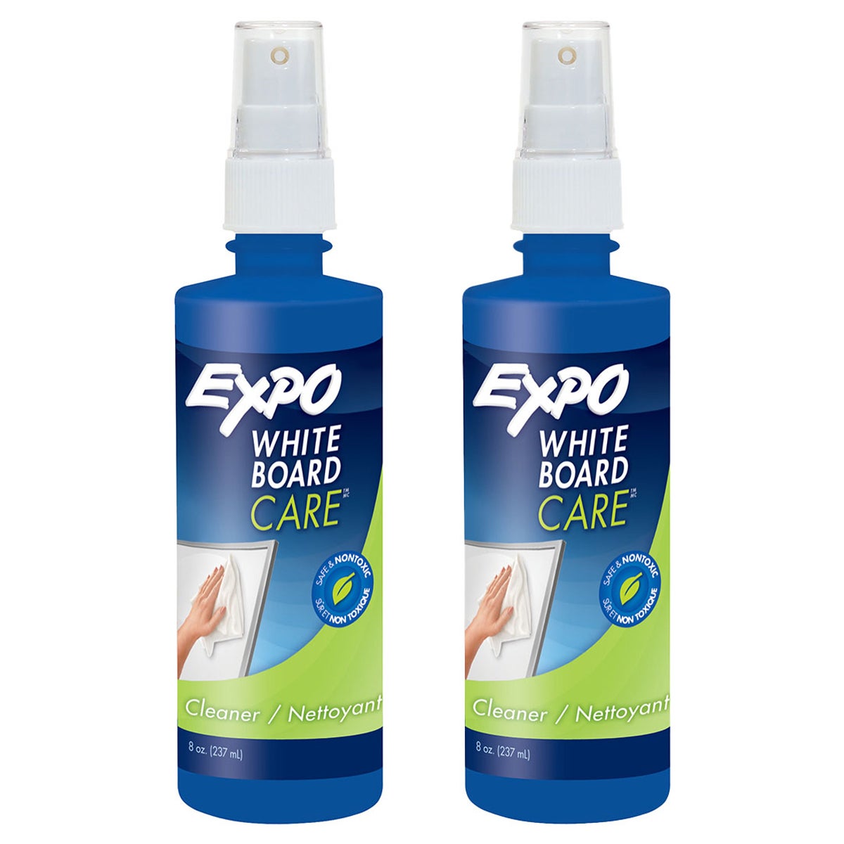 EXPO Dry Erase Cleaner, 8 oz, 2-Count - Image 1