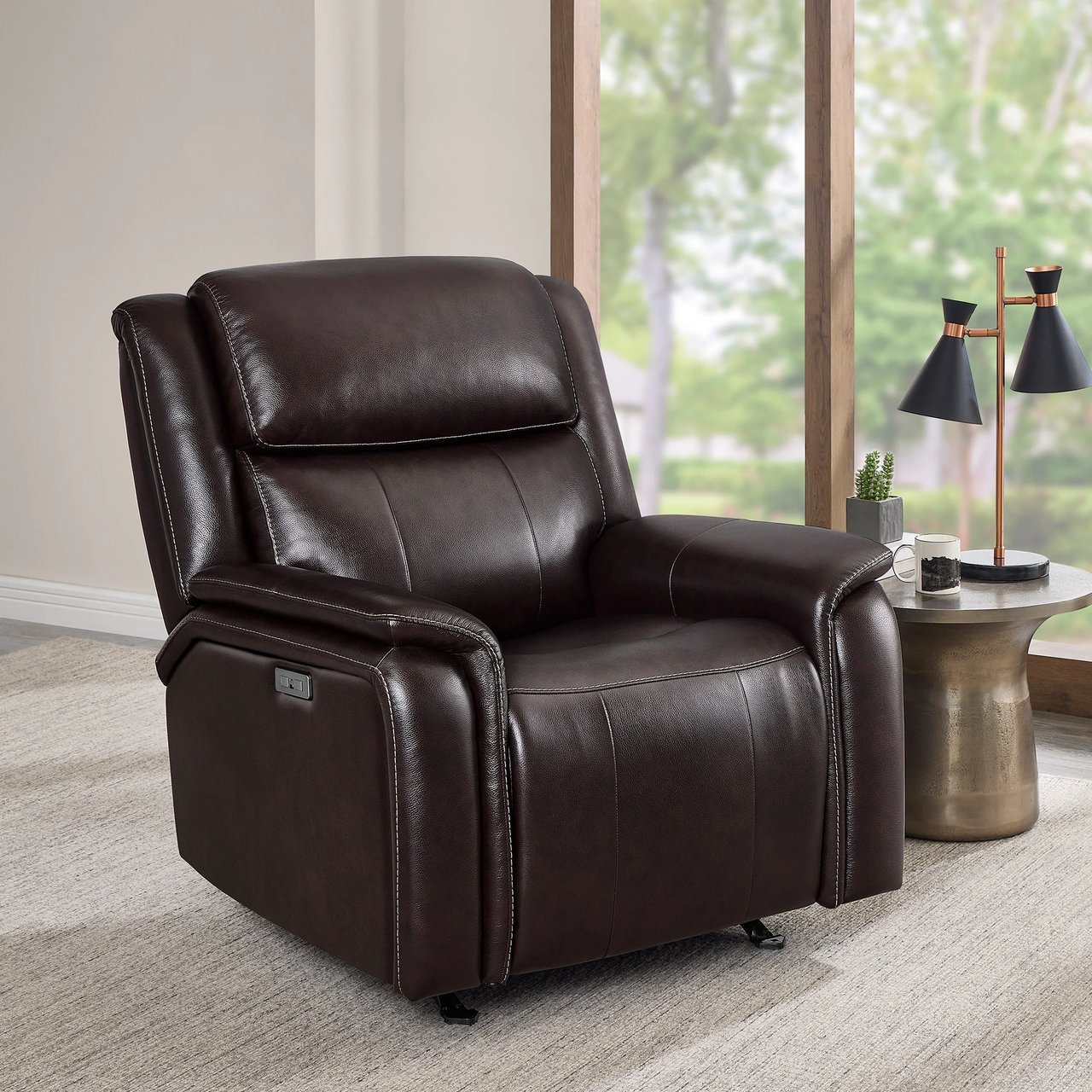 Barcalounger Bryson Leather Power Recliner - Image 1
