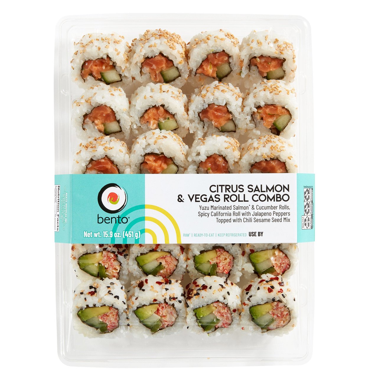 Bento Citrus Salmon & Vegas Roll 15.9 oz - Image 1