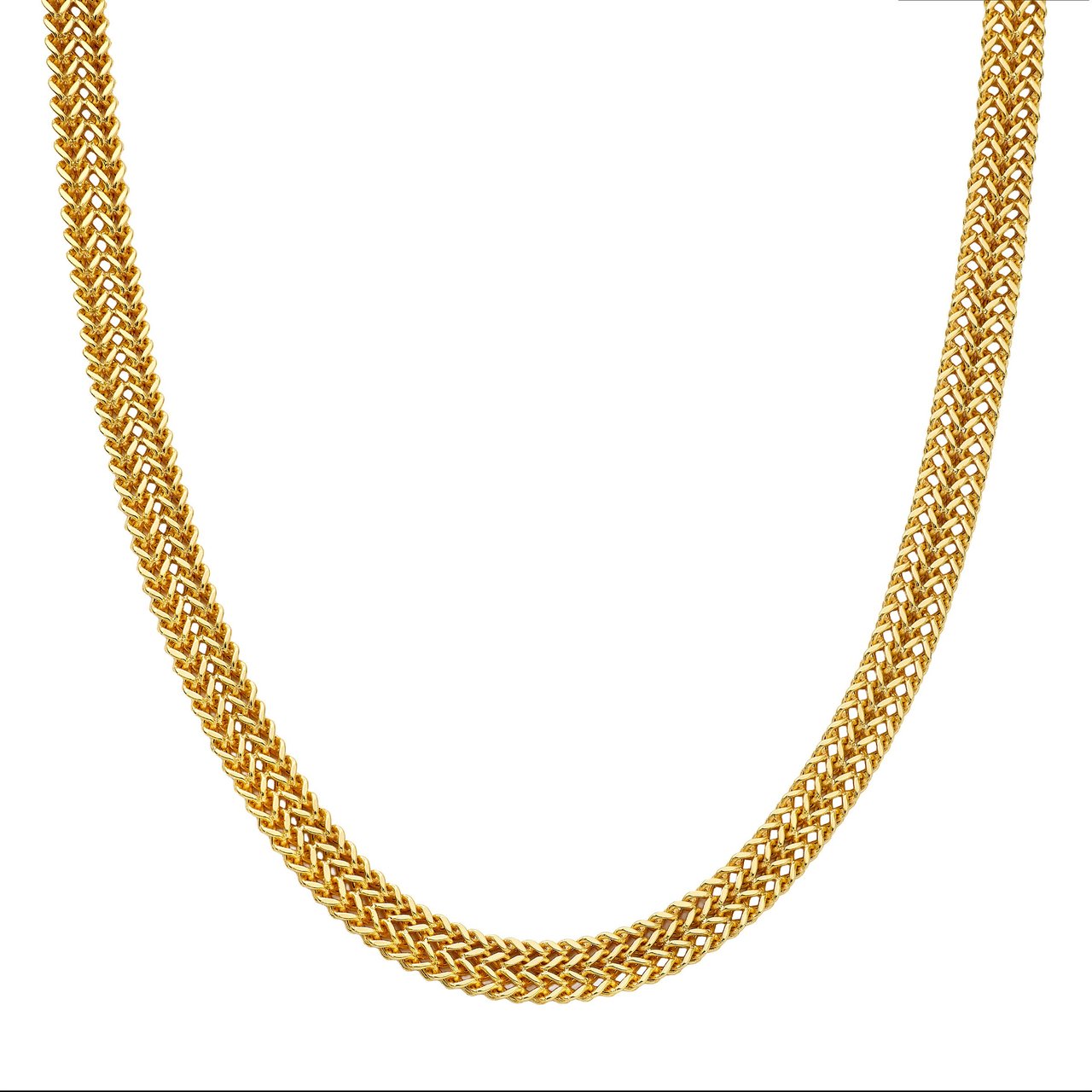 18kt Yellow Gold 18" Double Franco Necklace Made in Italy - Image 1