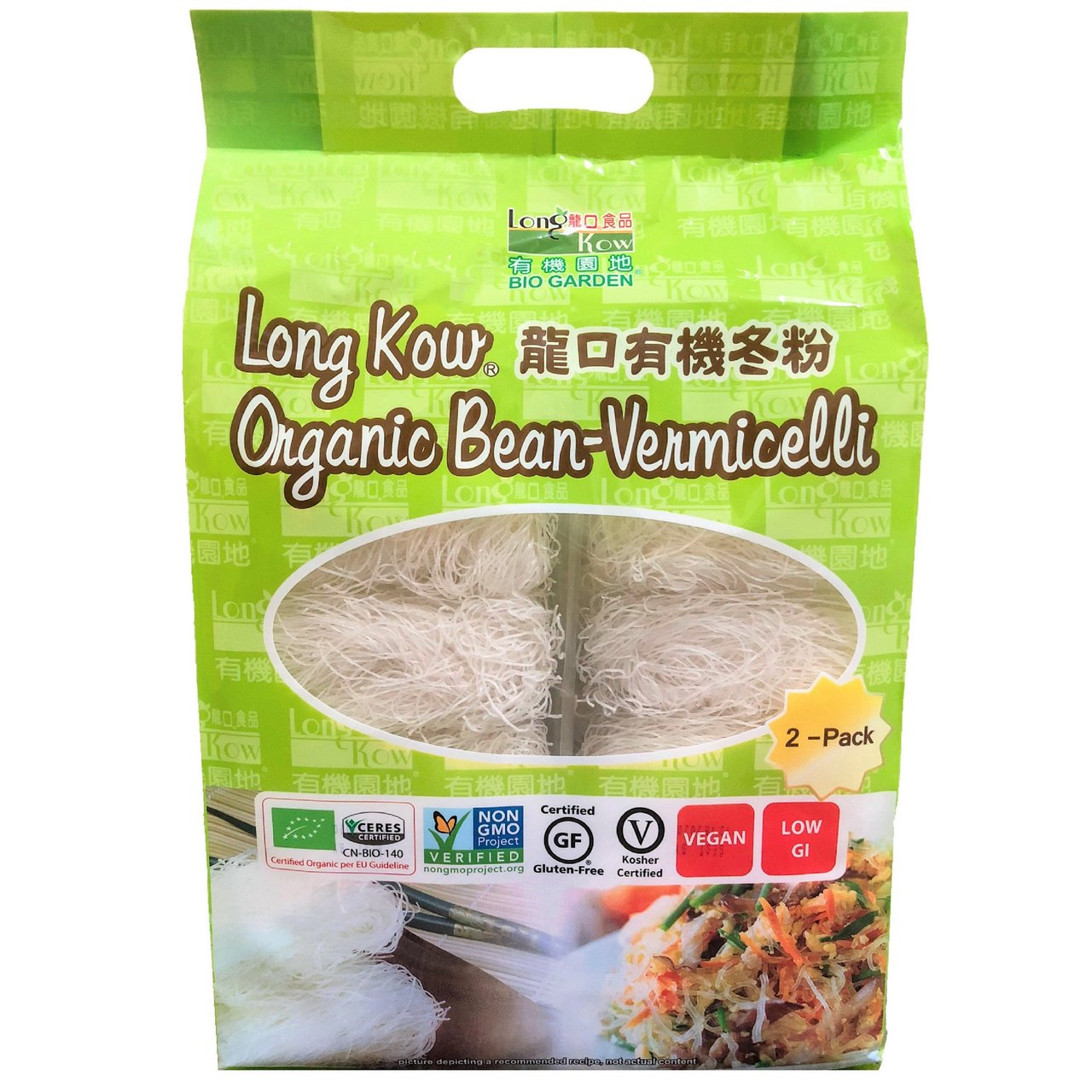 Long Kow Organic Bean Vermicelli 29.6 oz - Image 1