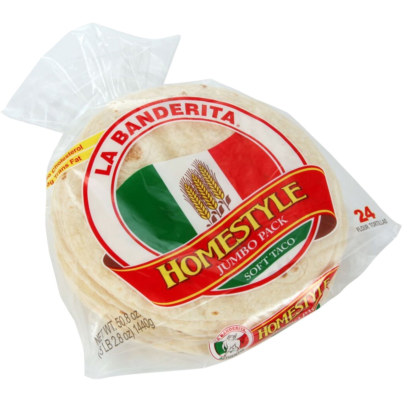 La Banderita 9" Soft Taco Flour Tortilla, 24 Count - Image 1