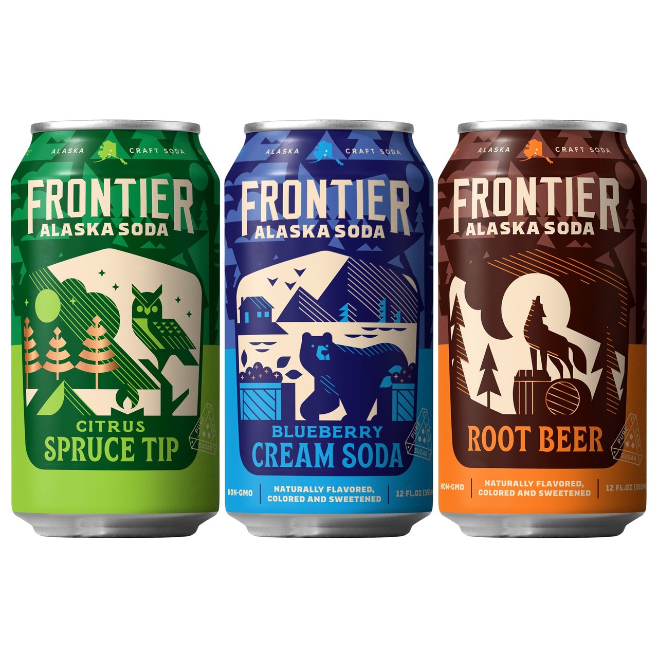 FRONTIER ALASKA SODA VARIETY PACK 24/12OZ - Image 1