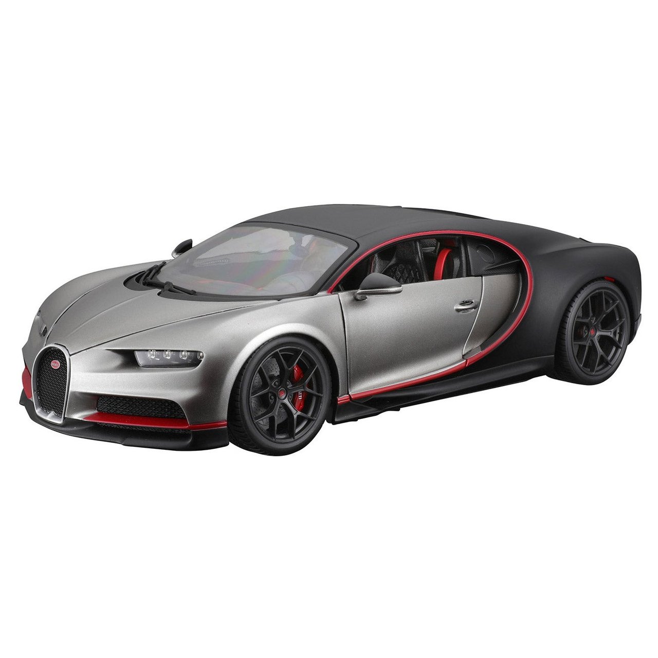 Bugatti Chiron Sport 1:18 Scale Diecast Model Car - Silver - Image 1