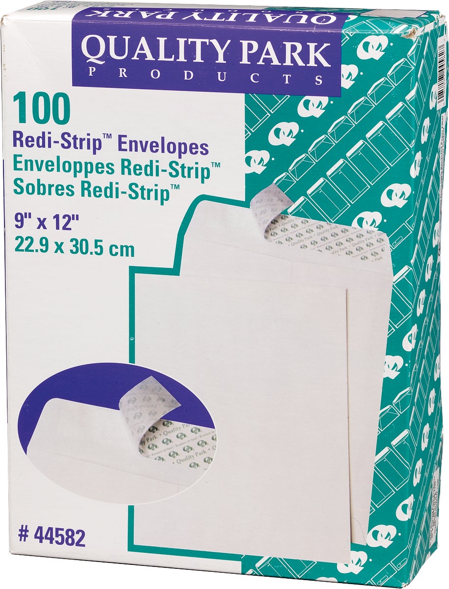 Quality Park Redi-Strip Envelopes 9"x12" 100 CT