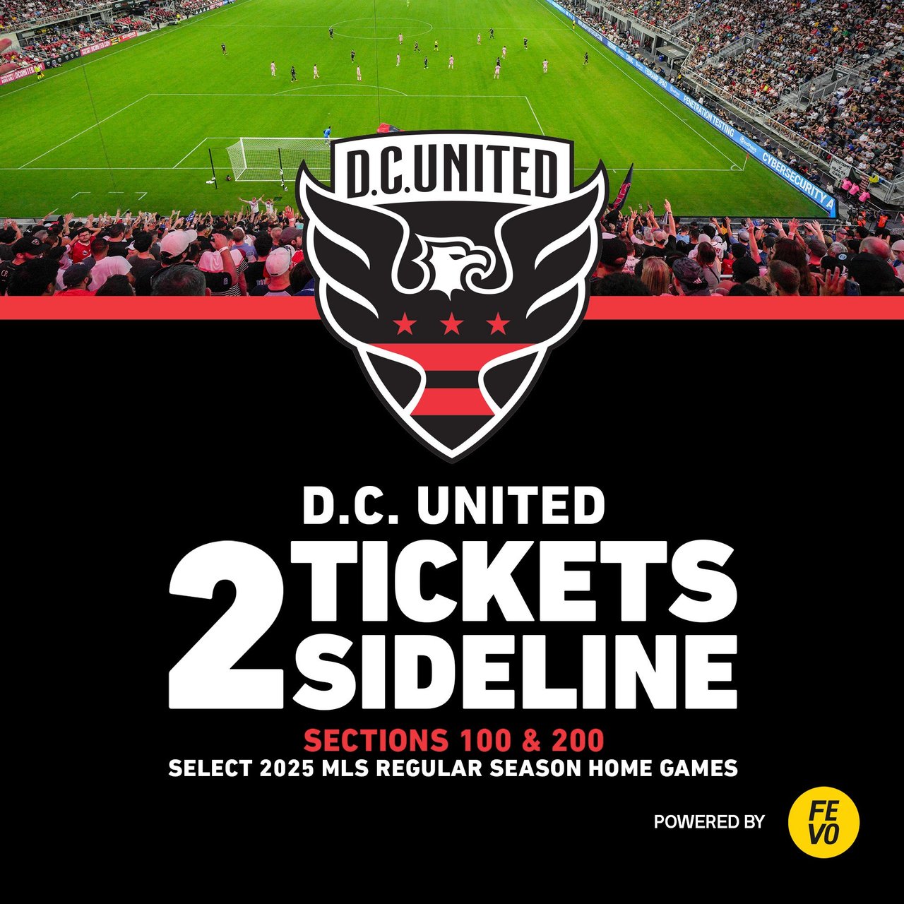 MLS DC United FY25 2 Sideline Tickets (Non-Refundable)