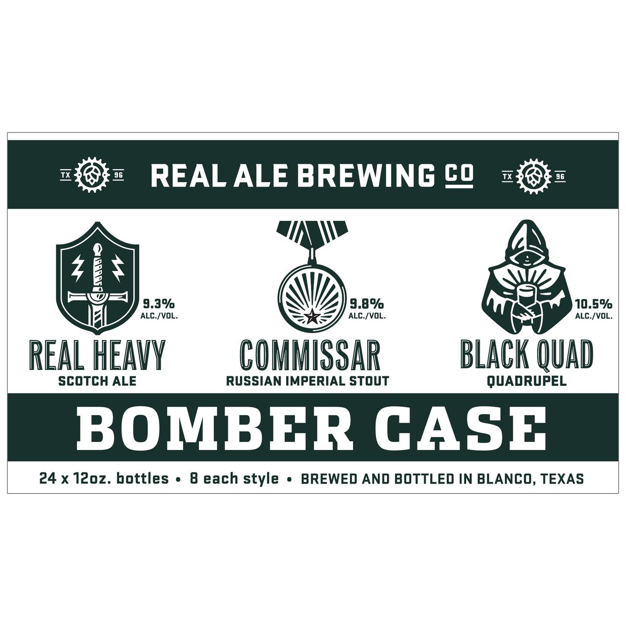 Real Ale Bomber Pack Variety 24/12 oz Bottles