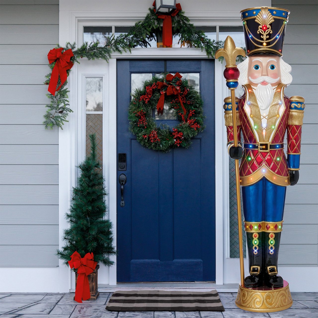 8' Grand Nutcracker with Lights and Music - Image 1