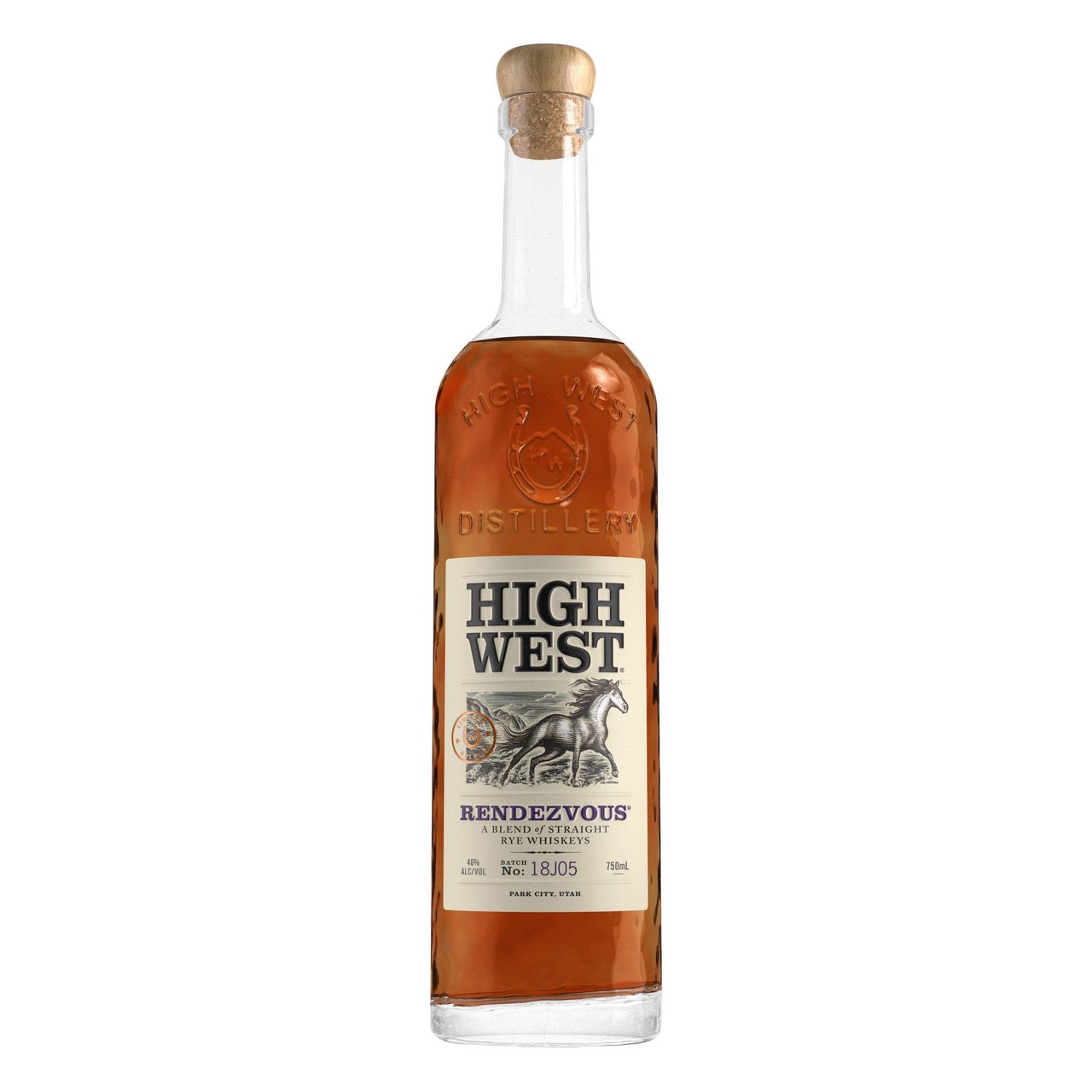 High West Distillery Rendezvous Rye Whiskey Park City, Utah 750ml - Image 1