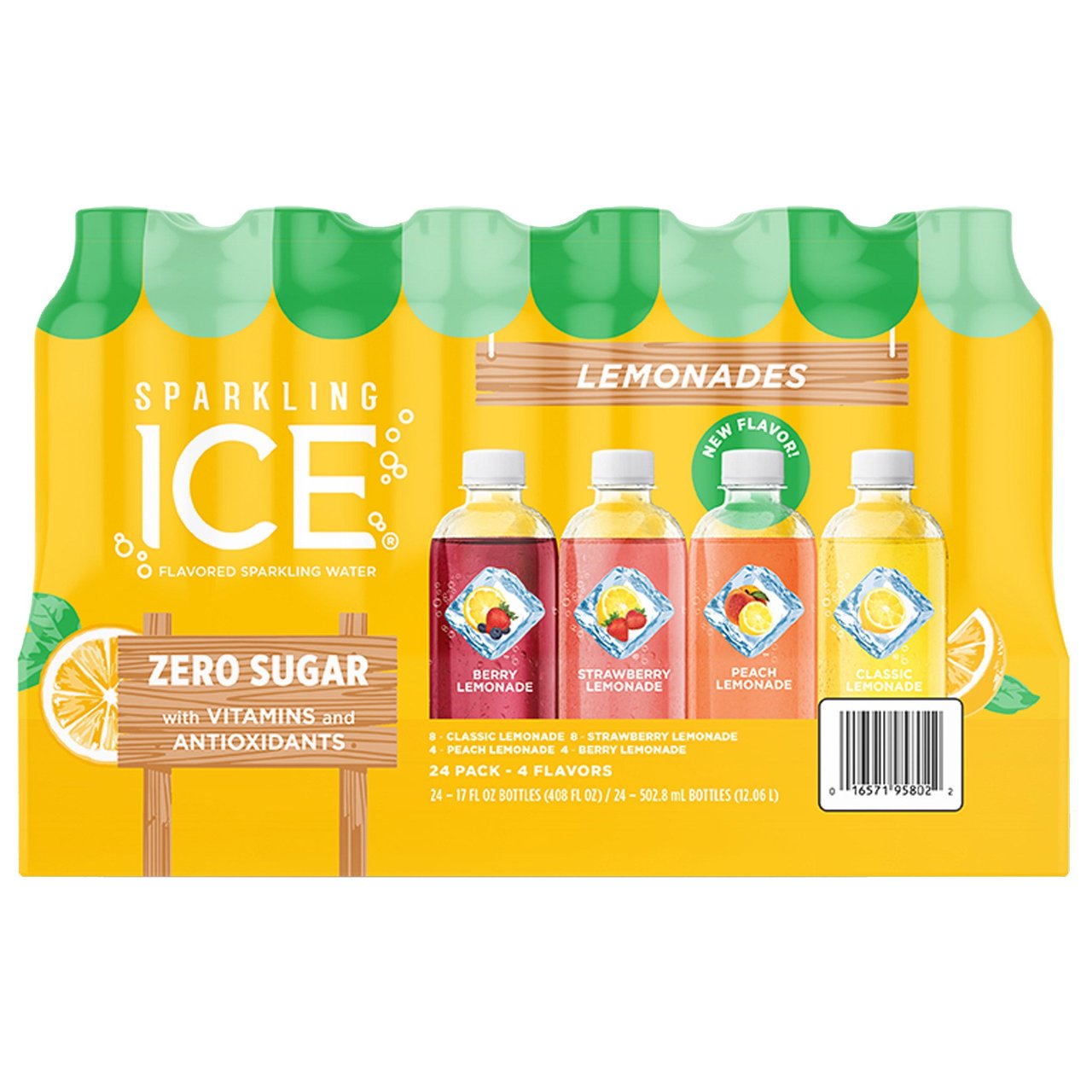 Sparkling Ice Zero Sugar Lemonade Variety Pack, 24 x 17 oz - Image 1