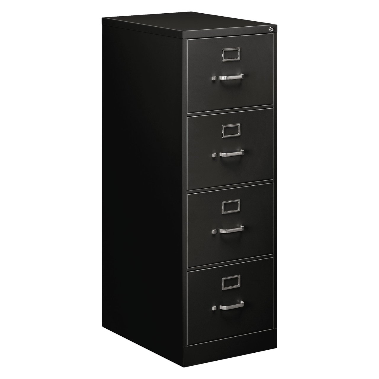 Alera 4-Drawer Vertical Legal File Cabinet, Black (ALEHVF1952BL)