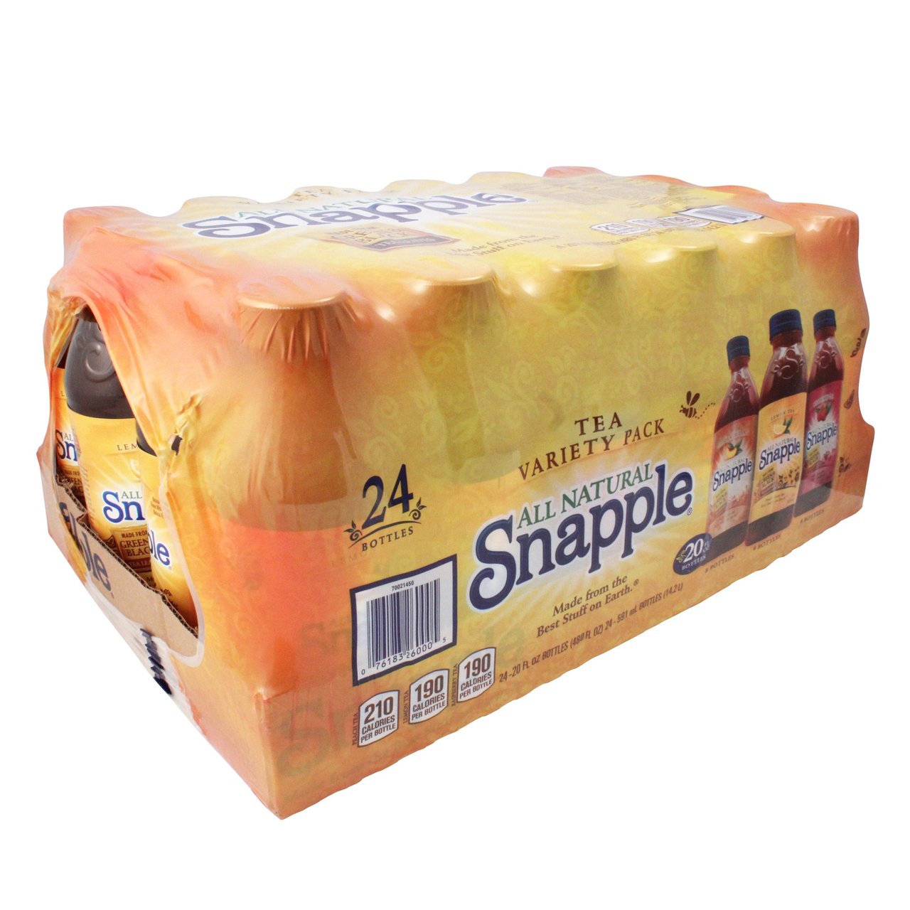 Snapple Iced Tea Variety Pack, 24 Count, 20 fl oz (15 Quarts) - Image 1