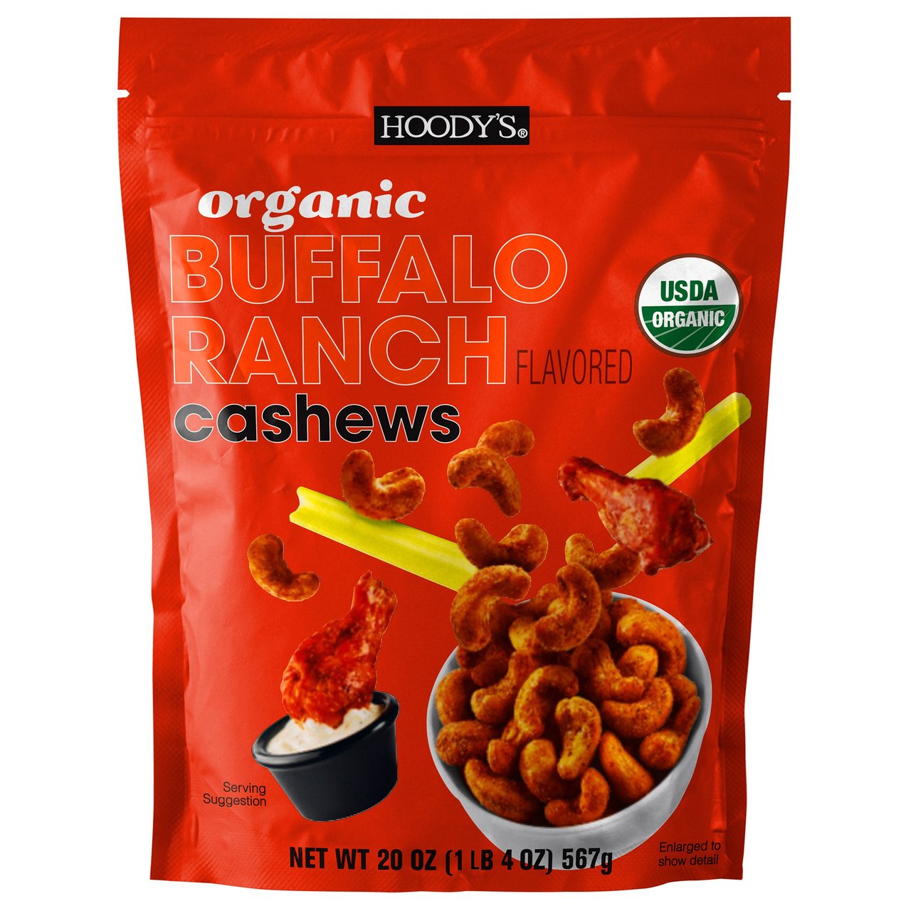 Hoody's Organic Buffalo Ranch Cashew 20 oz - Image 1