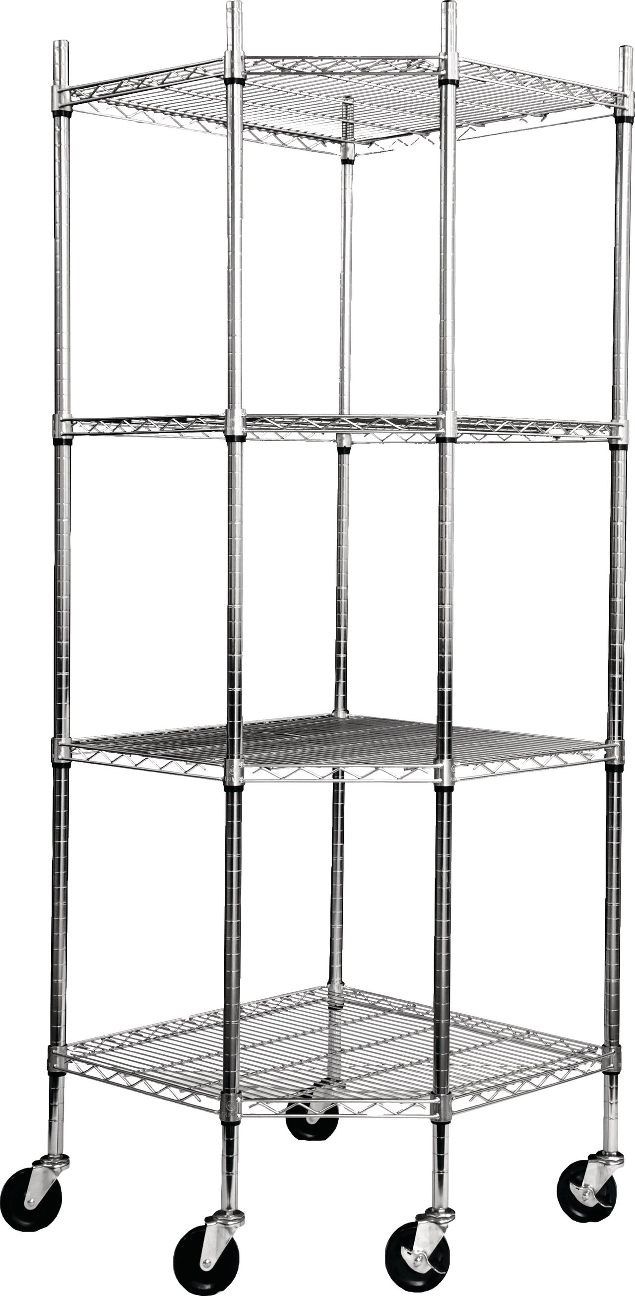 Trinity EcoStorage 4-Tier Corner Shelving Rack - Image 1