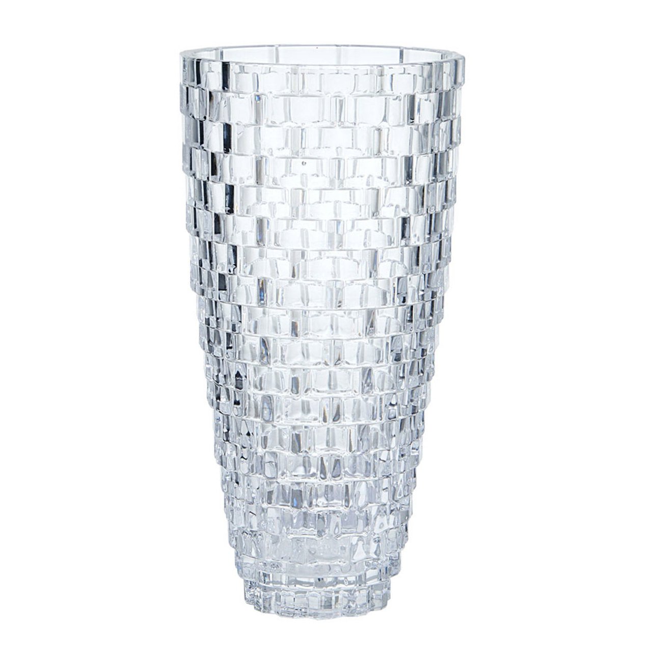 MIKASA PALAZZO GLASS VASE 12" HIGH - Image 1