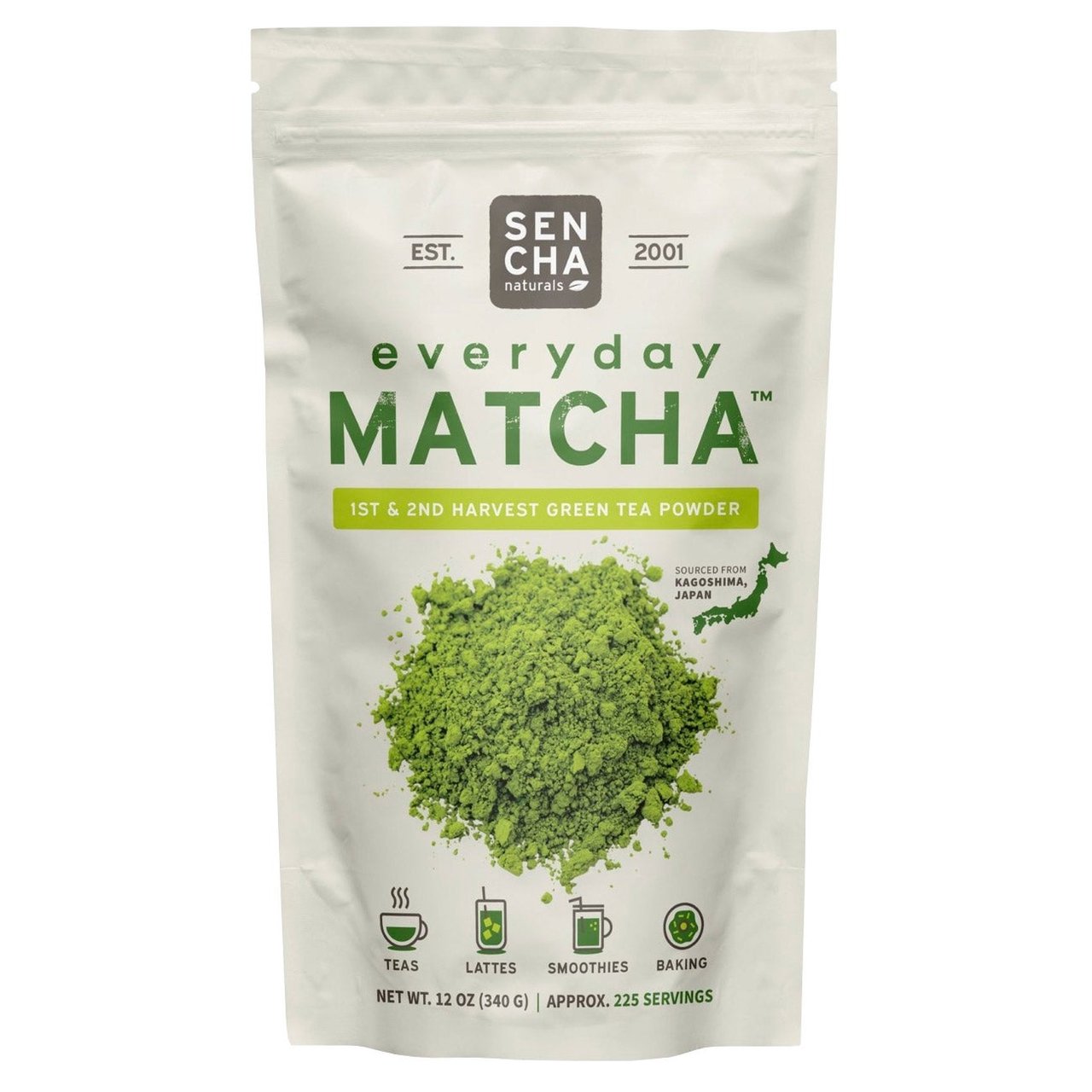 Sencha Naturals Organic Matcha Green Tea Powder 12 oz - Image 1