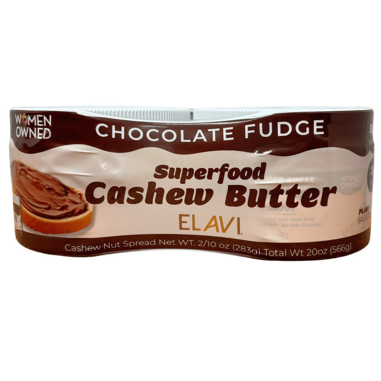 Elavi Chocolate Fudge Cashew Butter, 20 oz - Image 1